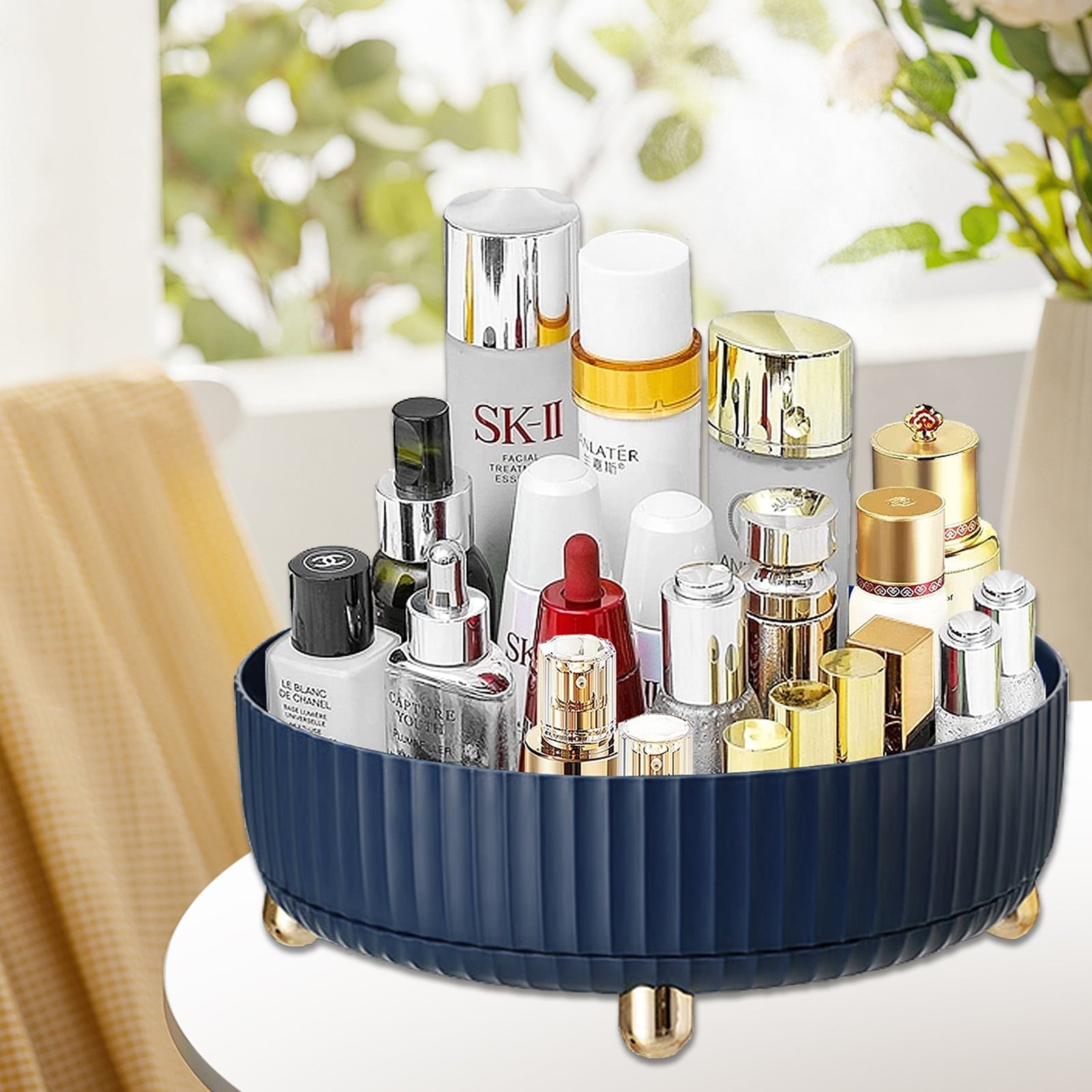 Makeup Perfume Organizer, 360 Degree Rotating Skincare Organizer Large Capacity Cosmetic Desk Spinning Storage Lotion... - Image 2
