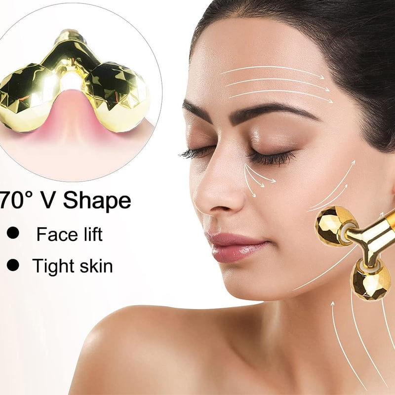 Electric Face Roller Massager, Vibrating Facial Roller for Puffiness, Wrinkles, and Skin Tightening, Eye and Face Massage Tool for Women and - Image 5