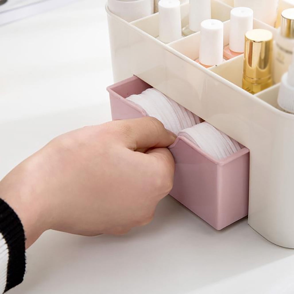 for Vanity with Brush Holder Large Capacity Cosmetic Storage Countertop Skincare for Bathroom Perfume Lotions Display... - Image 4