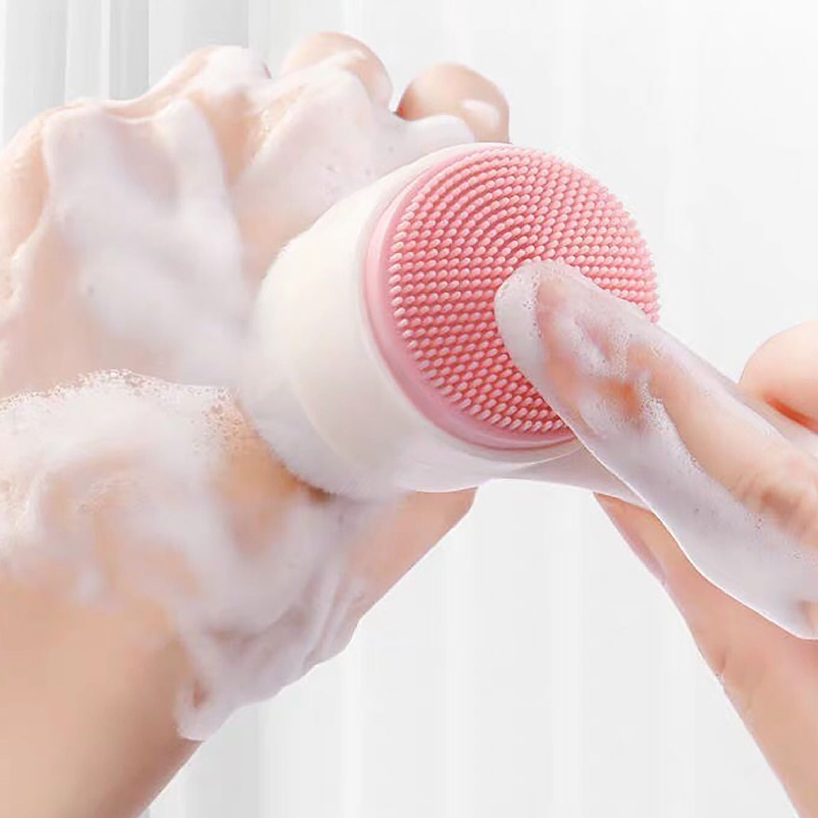 Facial Cleansing Brush Action Face Scrubber Tool For Deep Pore Cleansing And Gentle Exfoliating Skin Care Routine - Image 5