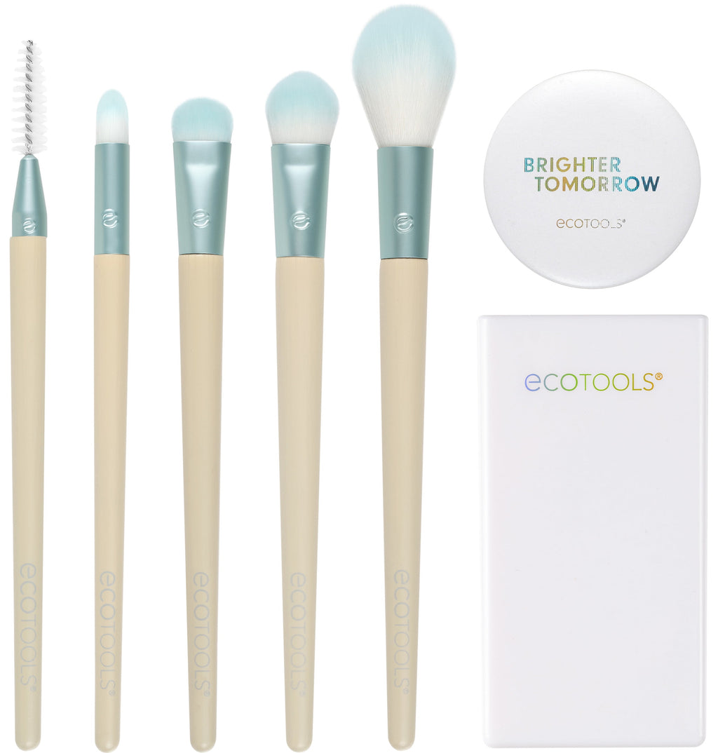 EcoTools Limited Edition Eye Shine Bright Makeup Brush Kit, 7 Piece Gift Set - Image 2