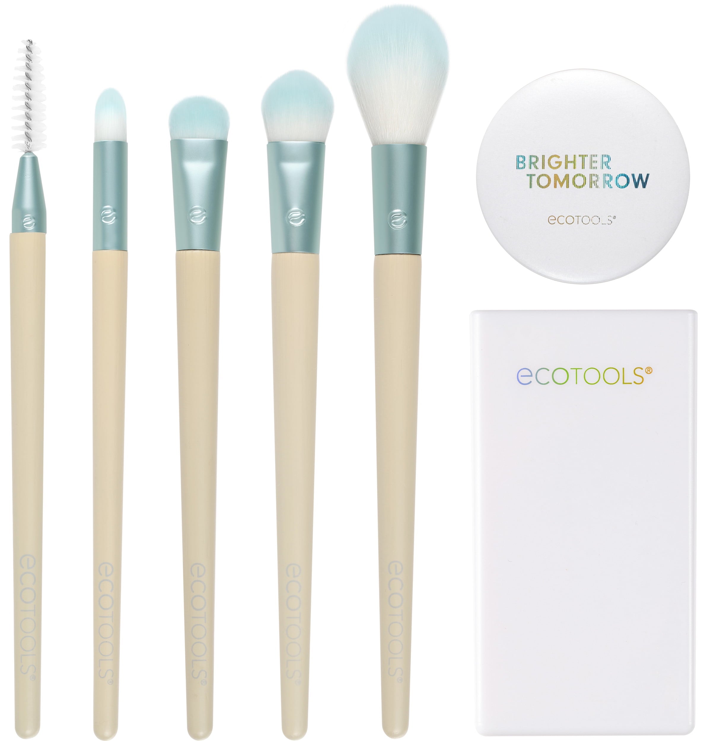 EcoTools Limited Edition Eye Shine Bright Makeup Brush Kit, 7 Piece Gift Set - Image 2