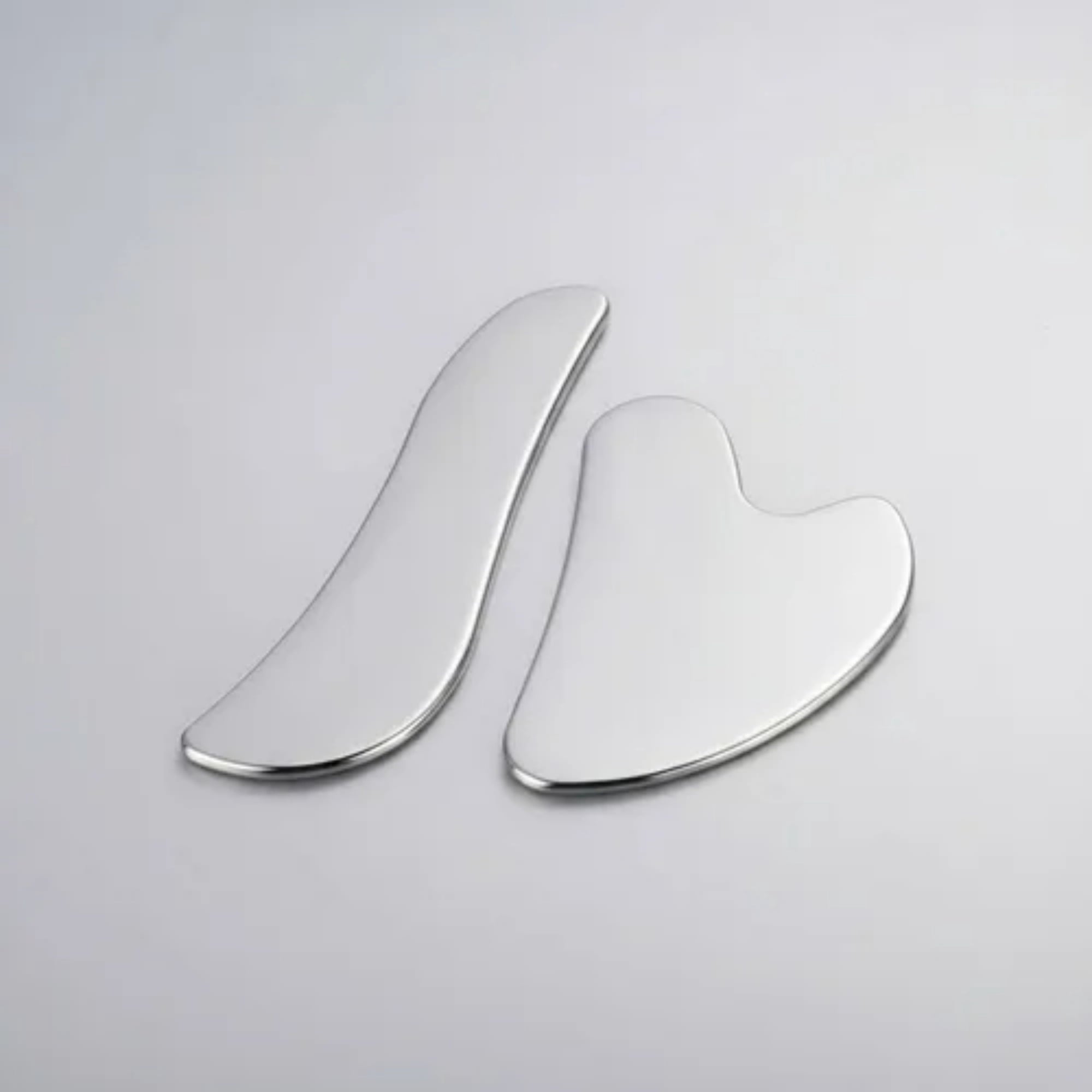 2Pcs Stainless Steel Gua Sha Facial Tools Set, Skin Care Tools - Image 4