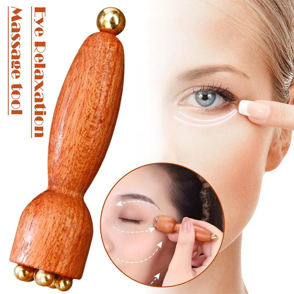 Seedpod Beauty Brass & Rosewood Facial Gua Sha Tool Eye Relaxation - Image 6