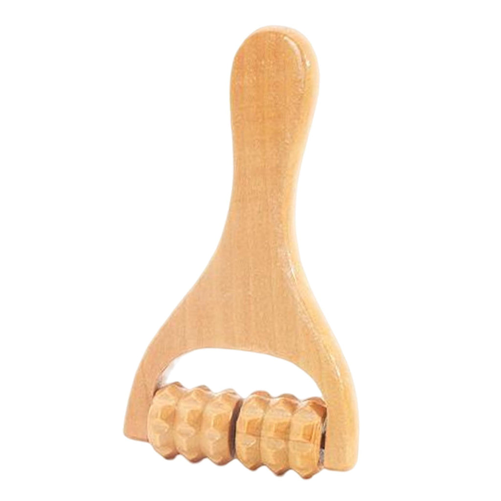 Manual Handheld Roller Massager Professional Wooden Body Massage Tool for Shoulders, Face, Thighs, Back, Hands Style B - Image 4