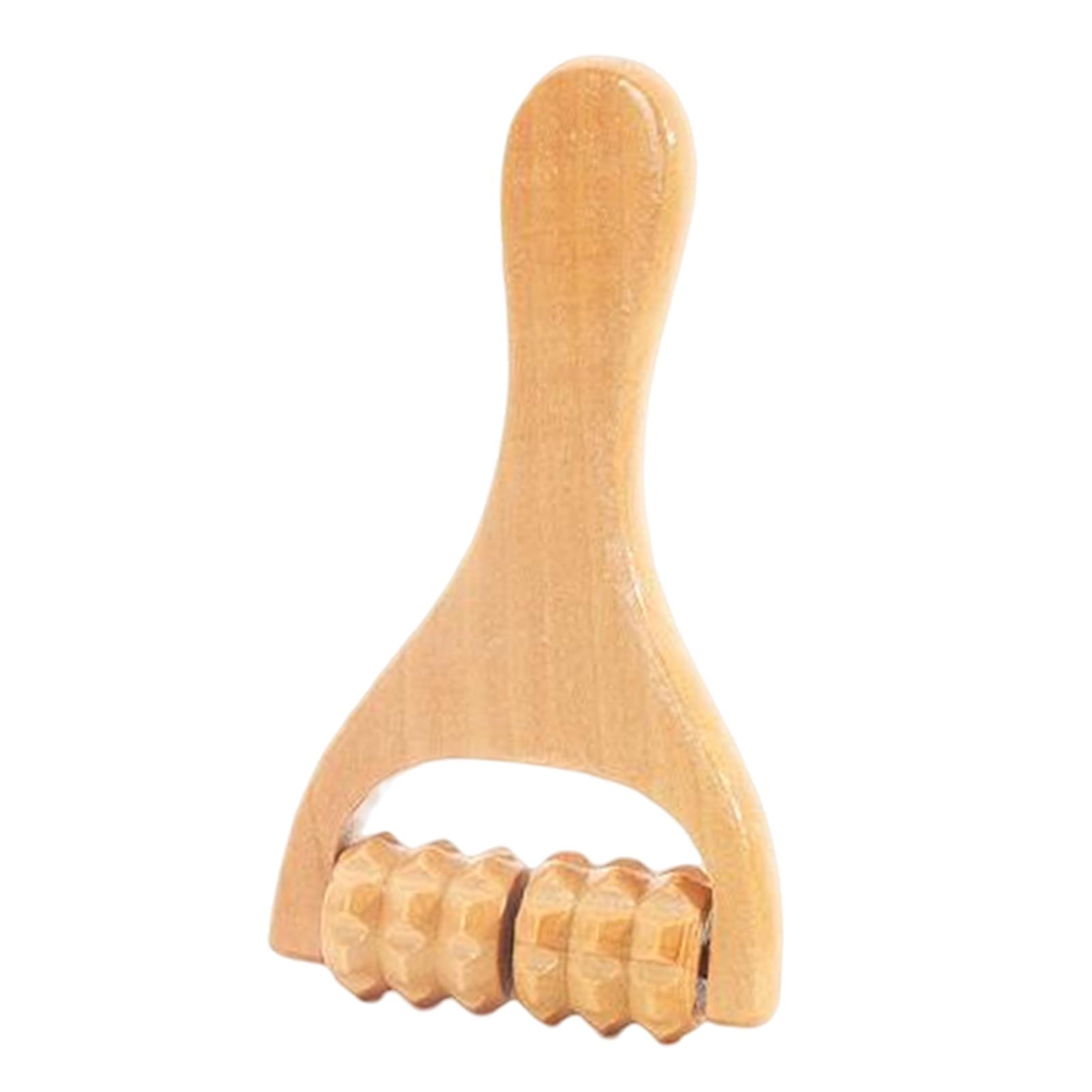 Manual Handheld Roller Massager Professional Wooden Body Massage Tool for Shoulders, Face, Thighs, Back, Hands Style B - Image 4