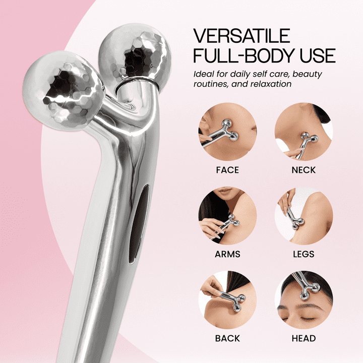 Handy Manual Facial Beauty Care Massager, 3D Face Massager Roller Anti-Aging Reducing Wrinkle Face Lifting - Image 4