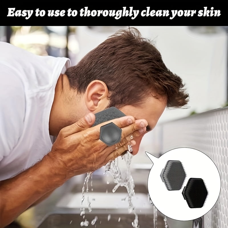 2pcs Silicone Facial Exfoliating Brush for Deep Cleansing and Massage, Manual Cleansing Tool - Image 4