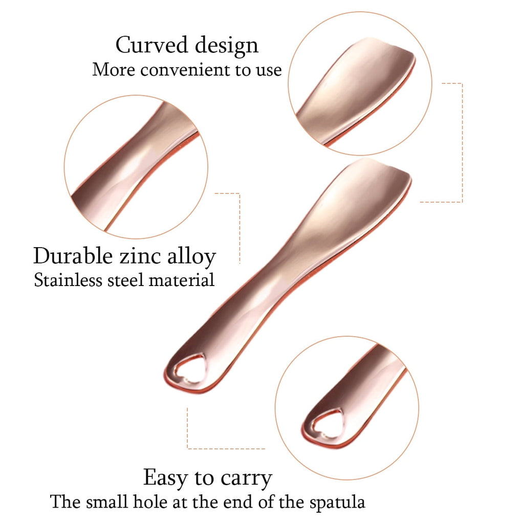 Mini Spoon Beauty Scoop, Metal Alloy Makeup Spatula for Dark Circles Skincare, Stainless Steel Applicator Ensuring Reusable and Gentle Produ - Image 3