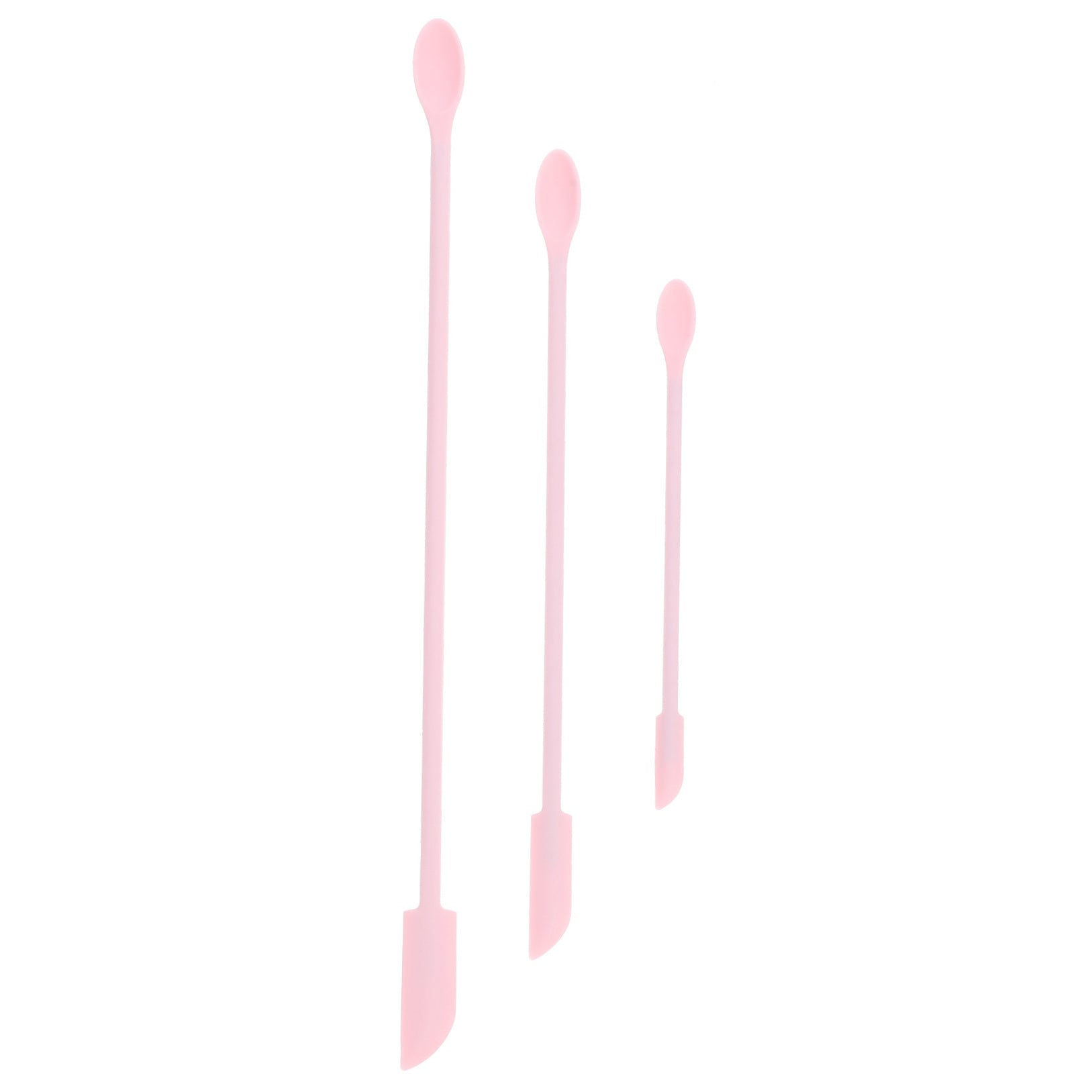 Siliaire 3Set Face Spatula for Cream Lotion Spreading Cosmetic Tools Pink 12 18x0 59in - Image 4