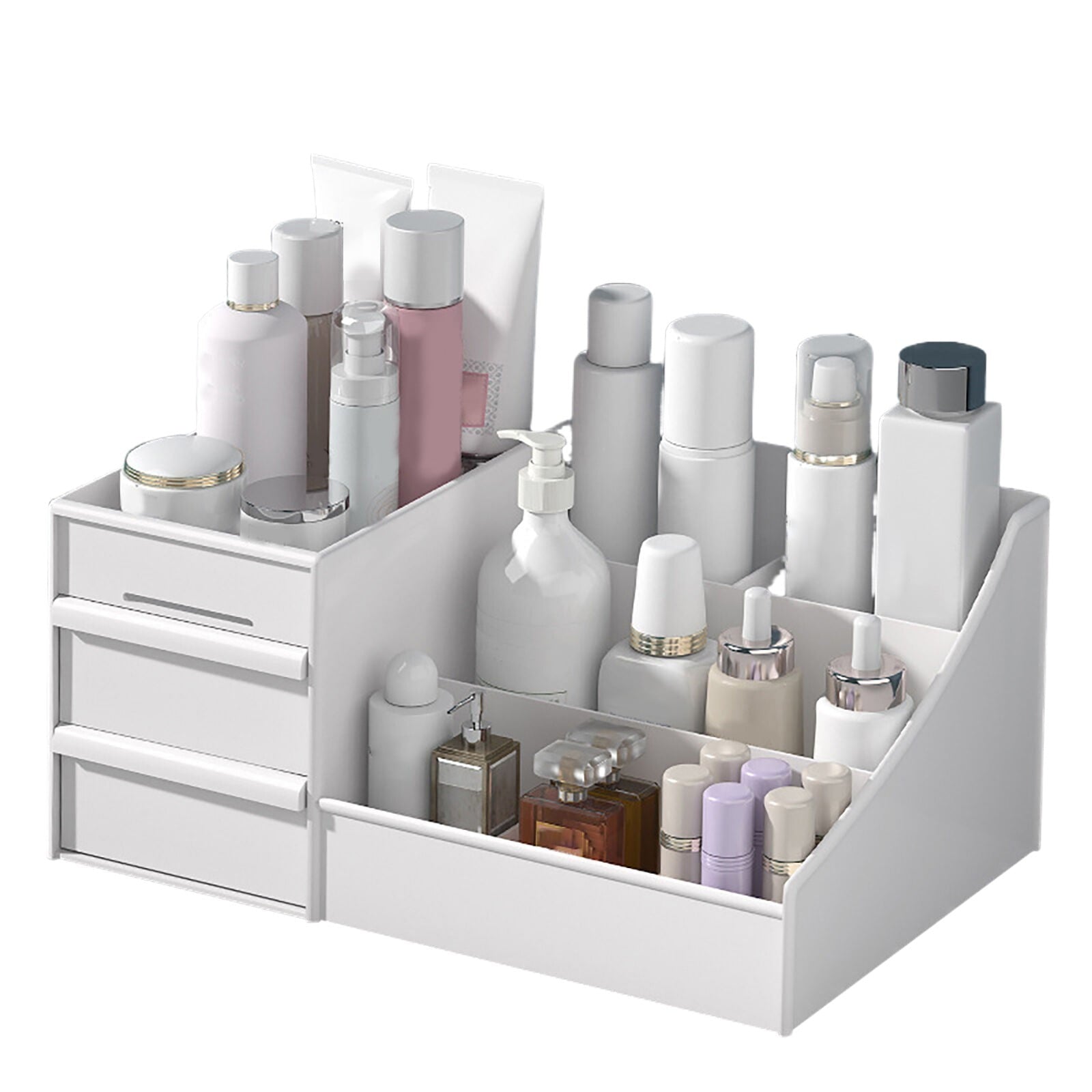Makeup Organizer, Skin Care Organizers and Storage Box with Drawers for Vanity, Bathroom Countertop Holder for Lipsti... - Image 2