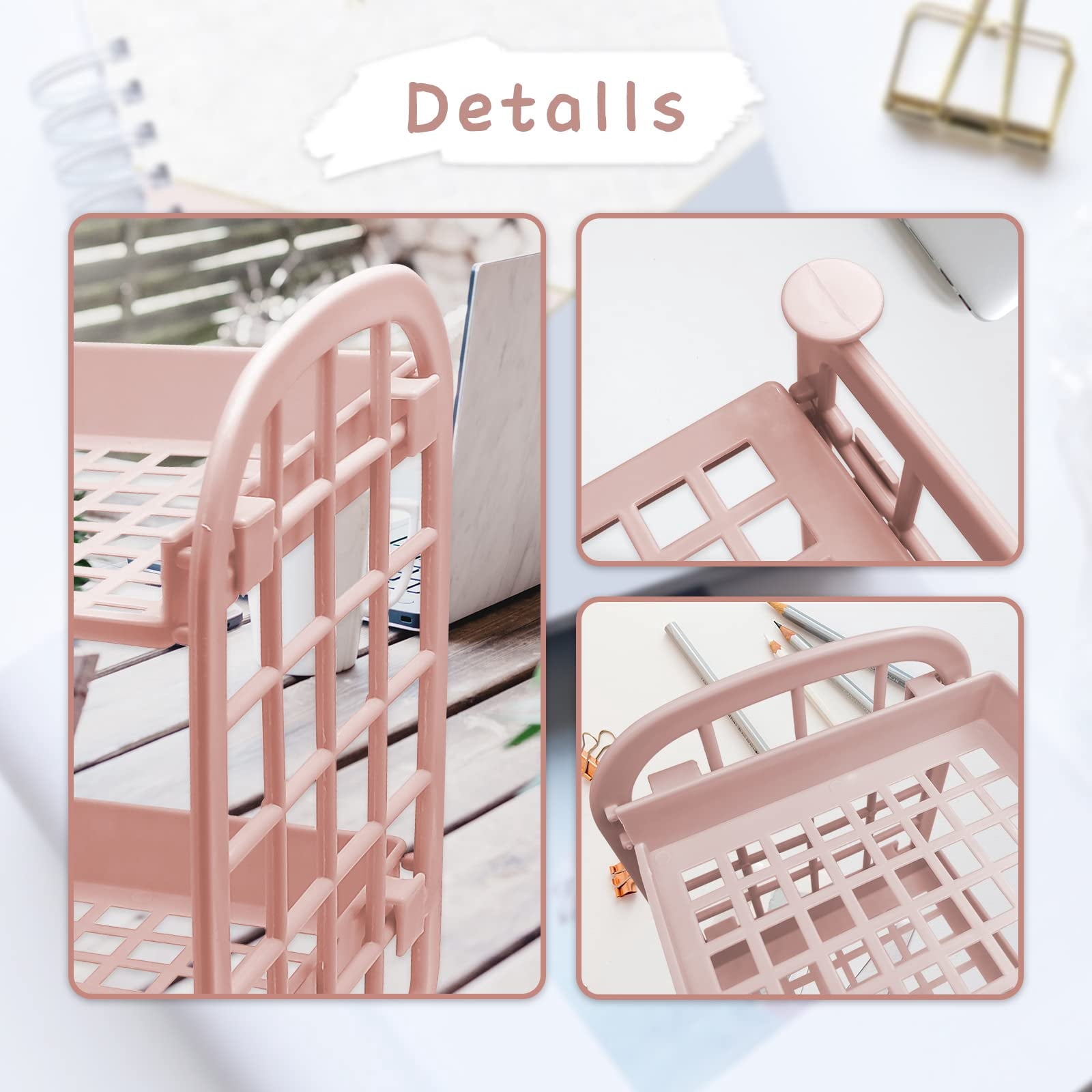 Bathroom Organizers and Storage, Makeup & Jewelry Organizer, Desk Rack Cosmetic Stationery Organizer, 2-Tier Multifun... - Image 5