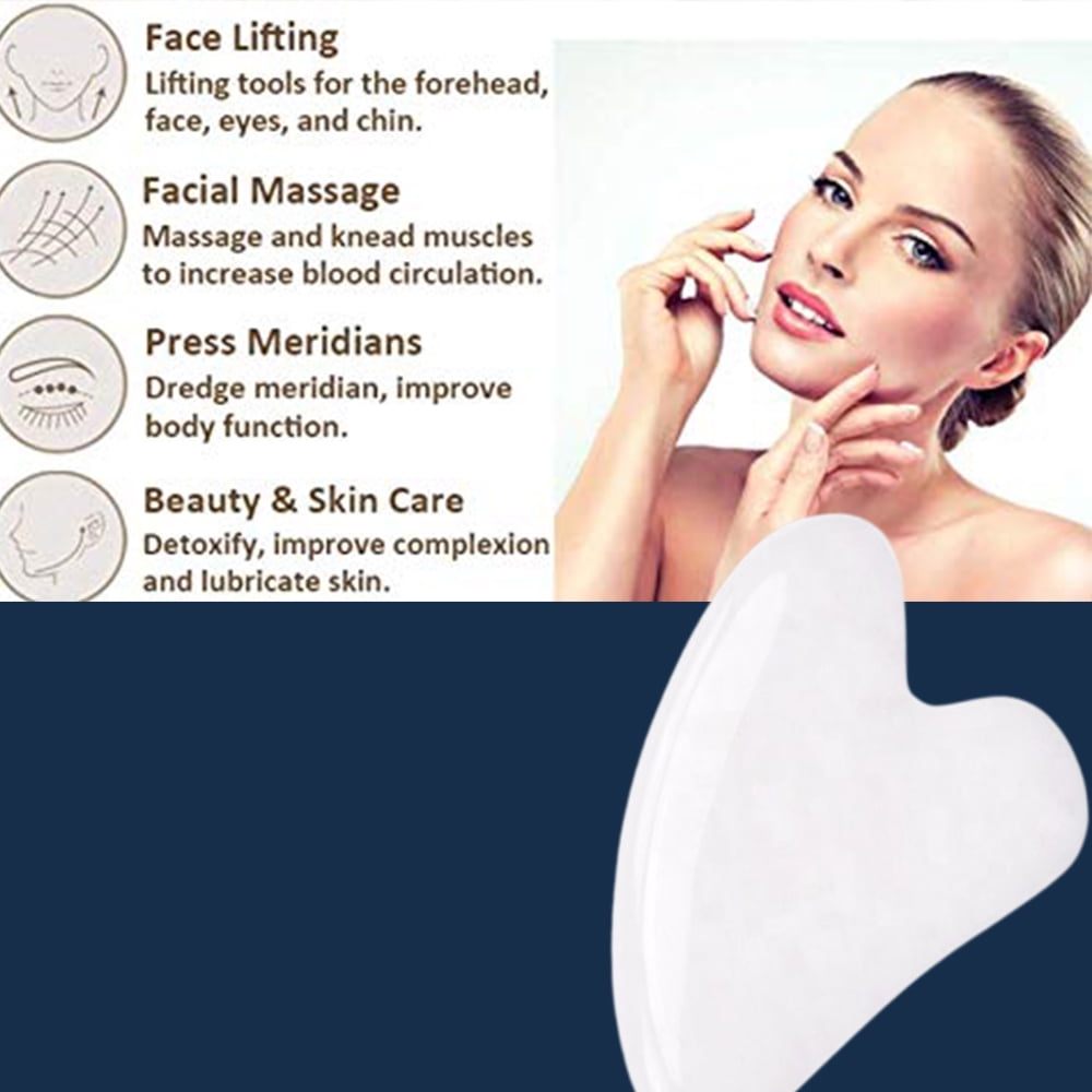 Heart Shaped Natural Jade Stone Massage Tool for Body - Image 6