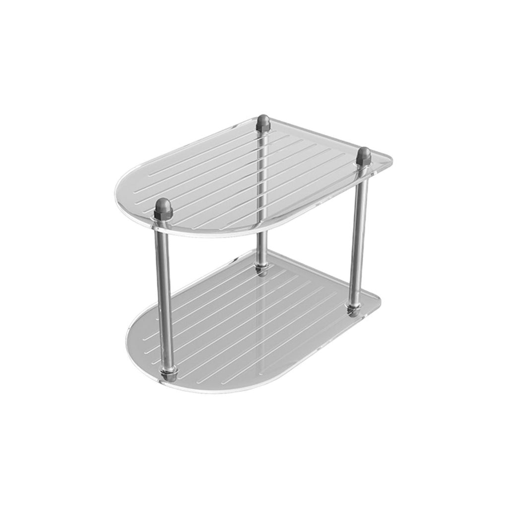 VOTRUDI Clear Makeup Organizer, Double Layer Cosmetic Storage for Bathroom Counter, Vanity Skincare Organizer with Me... - Image 2