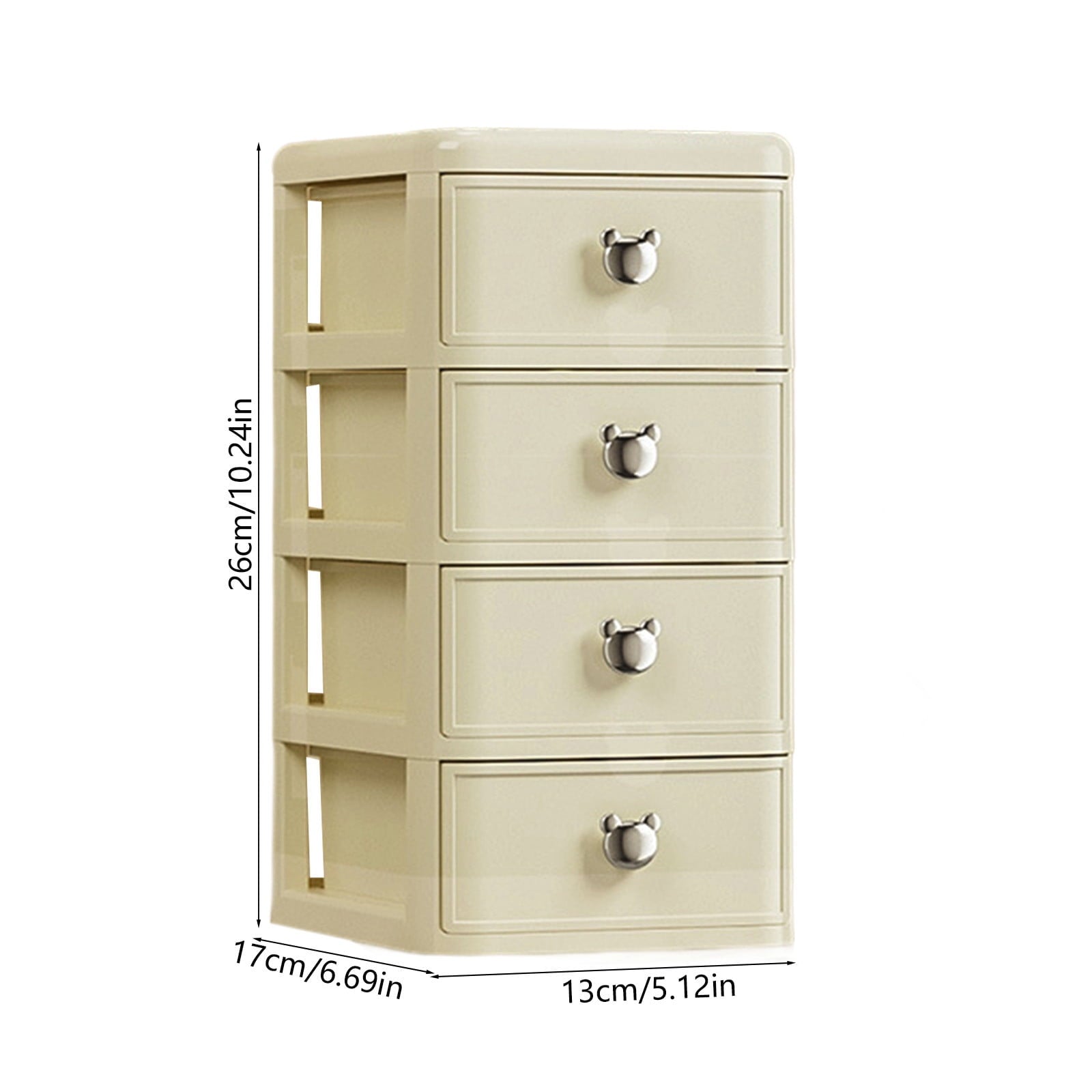 Makeup Organizer with Drawer, Cosmetic Storage Box for Bathroom Vanity and Dresser, Skincare Countertop Organizer for... - Image 3