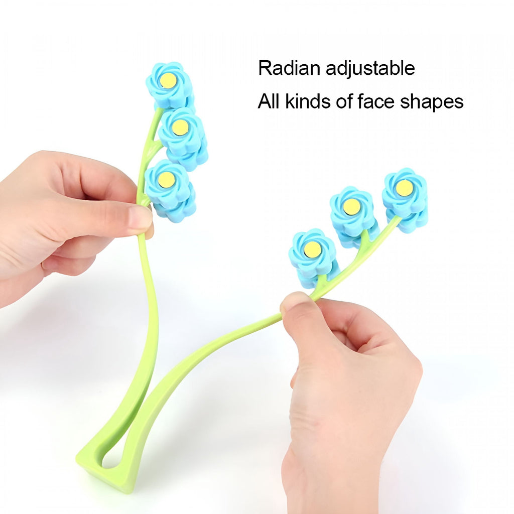 OITY Face Massager,Facial Massage,Flower Type Massage Roller for V Face Pull Tight Firming,Beauty Tool,Face Rollers for Women - Image 4