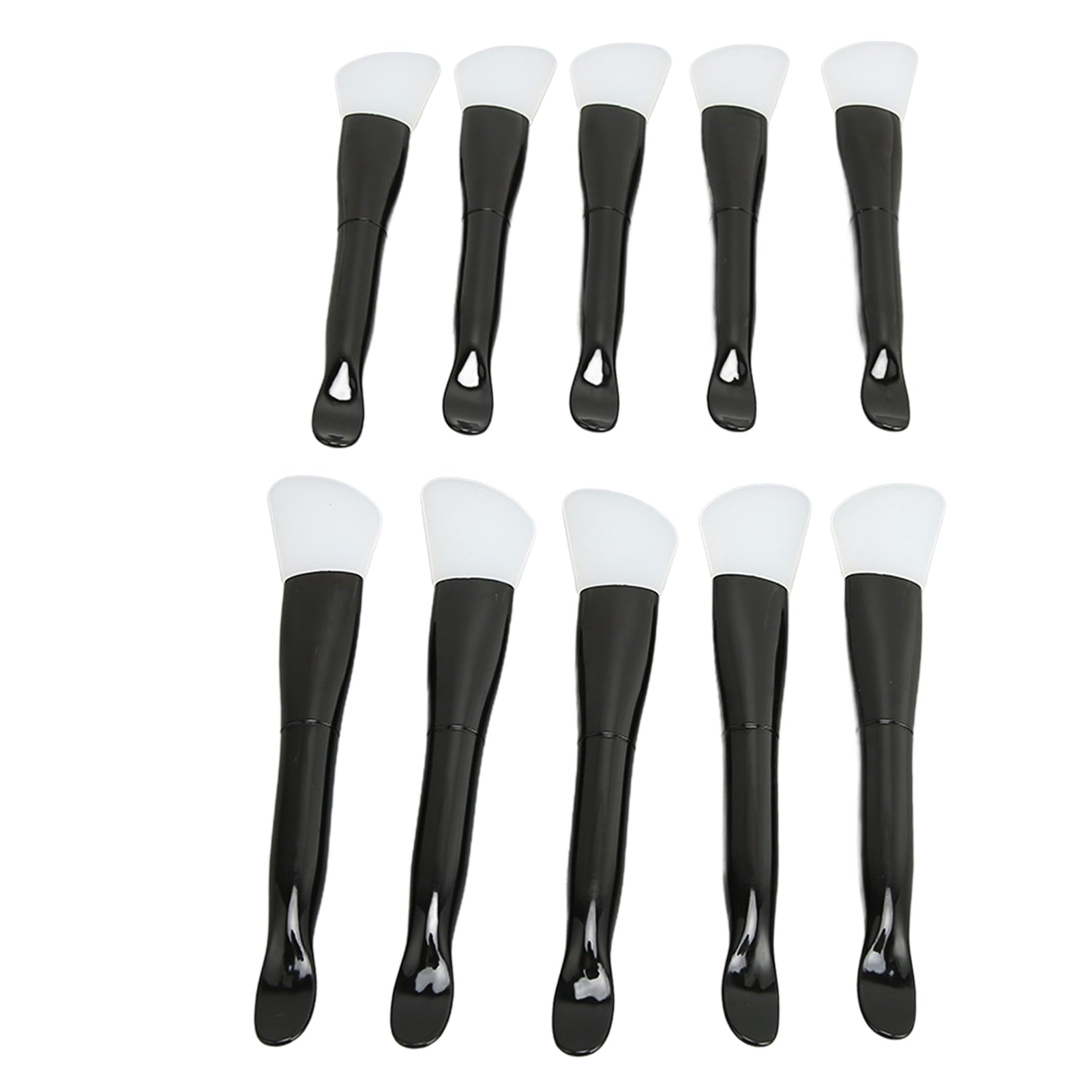 10pcs Silicone Facial Mask Brush Professional Double Ended Mud Mask Applicator Set for Home Beauty Salon, 10 Count / ... - Image 3