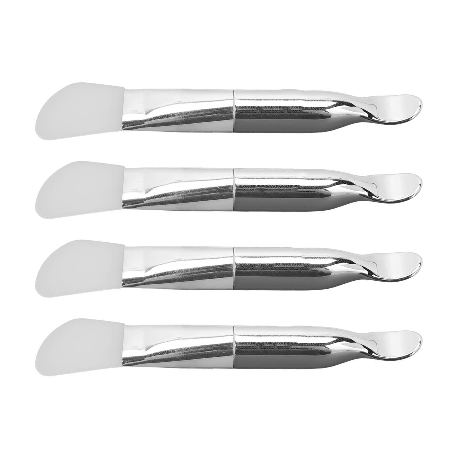 4pcs Double Ended Face Mask Brushes Set, Silicone Facial Mud Mask Applicator with Aluminum Handle for Professional Sk... - Image 4