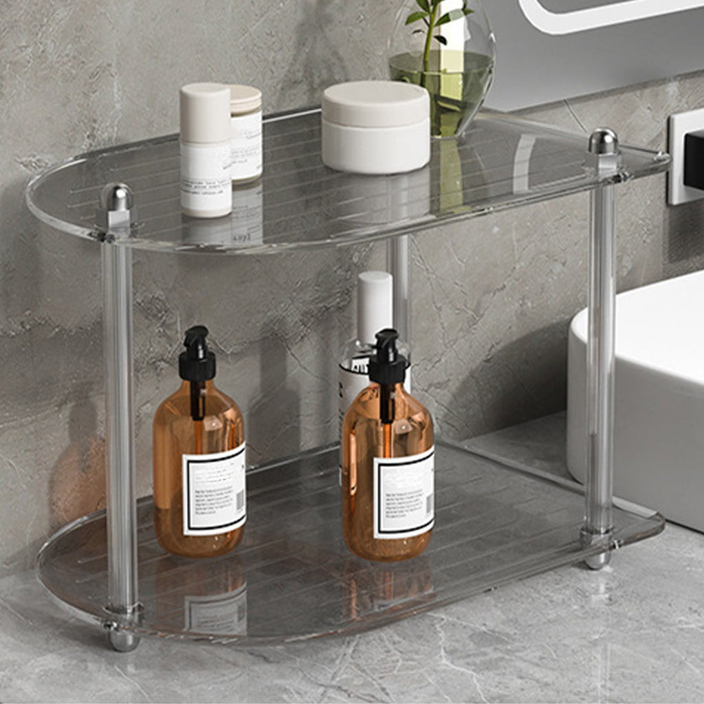 Storage Organization, Multi Layer Shelf For Storing Desktop Cosmetics Bathroom Dresser Rinsing And Care Products Facial Mask Sorting Shelf - Image 4