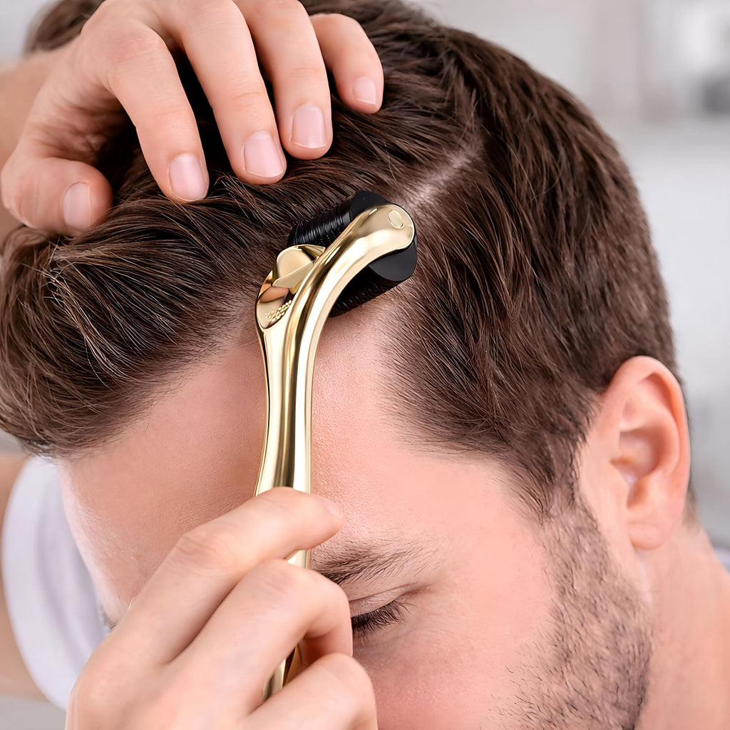 0.25Mm Titanium Microneedle Roller for Women&Men-Gold Roller for Face Skin Hair&Beard-Includes Storage Case - Image 4