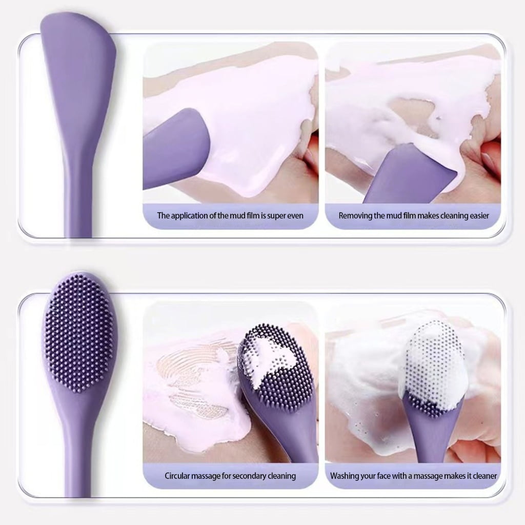 Silicone Face Mask Applicator Brush For Smooth Skincare Routine - Image 6