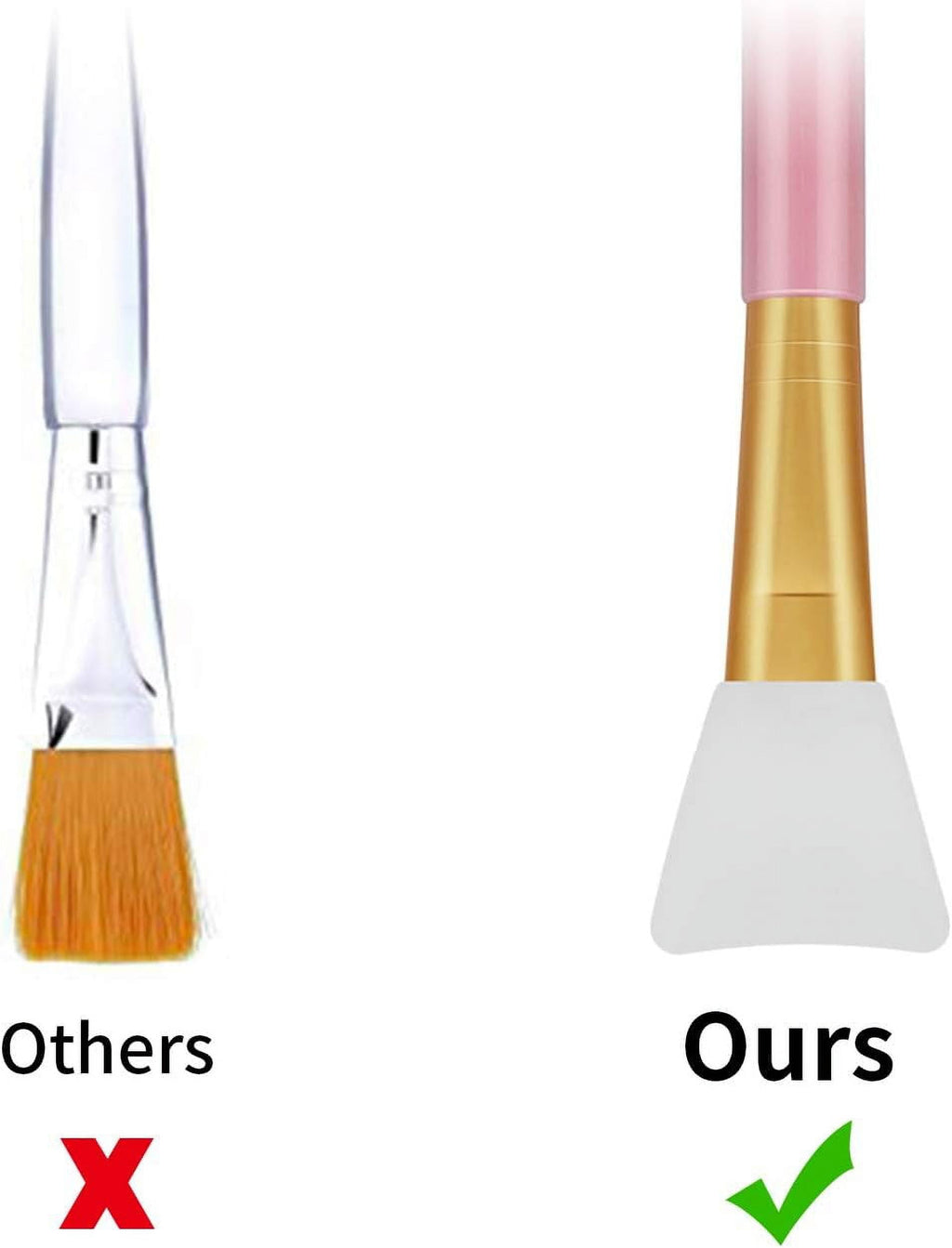 2pcs Silicone Face Mask Brushes, Mask Beauty Tool , Soft Silicone Facial Mud Mask Applicator Brush, Flexible Facial Mud Mask Applicator Brus - Image 6