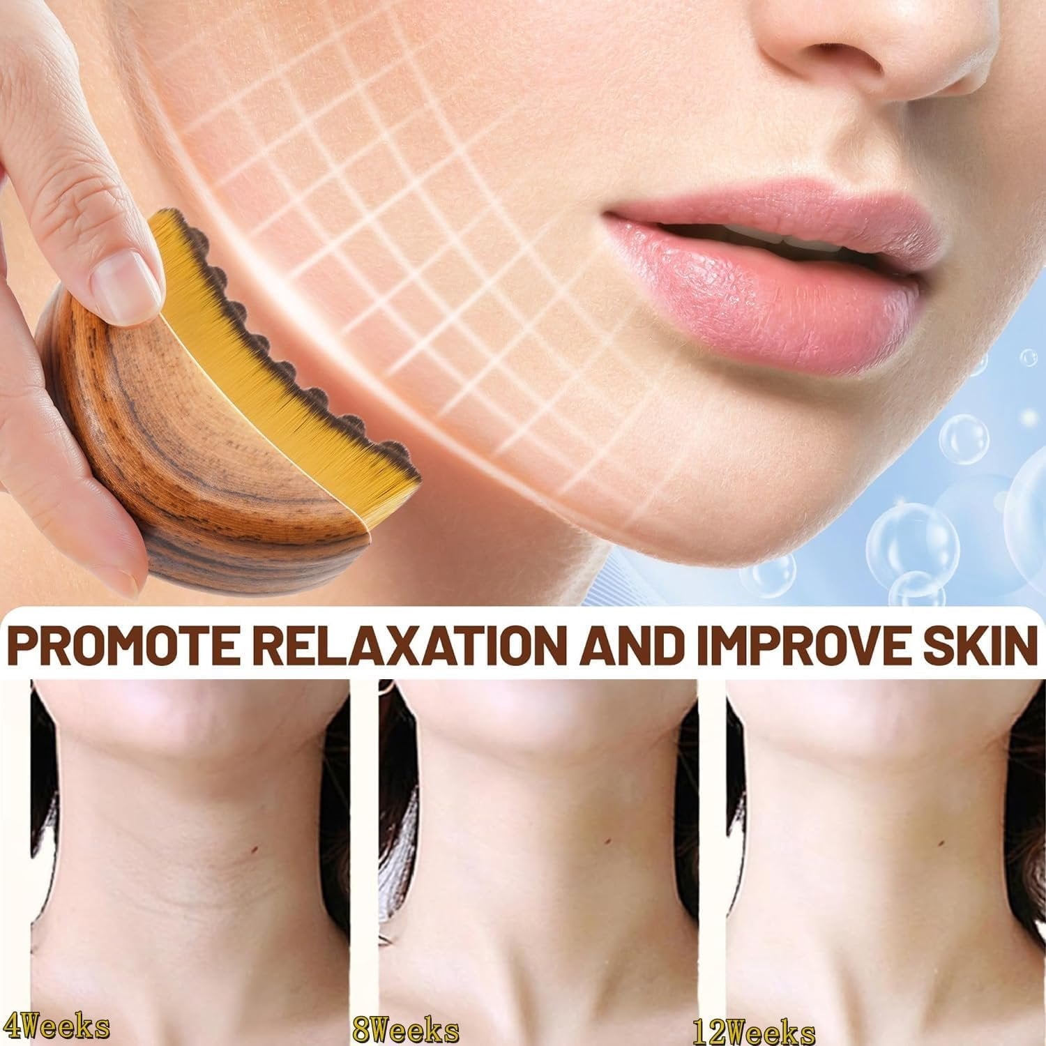for Drainage - Soft Bristle Facial to Reduce Puffiness, Define Jawline, Tension - Image 3