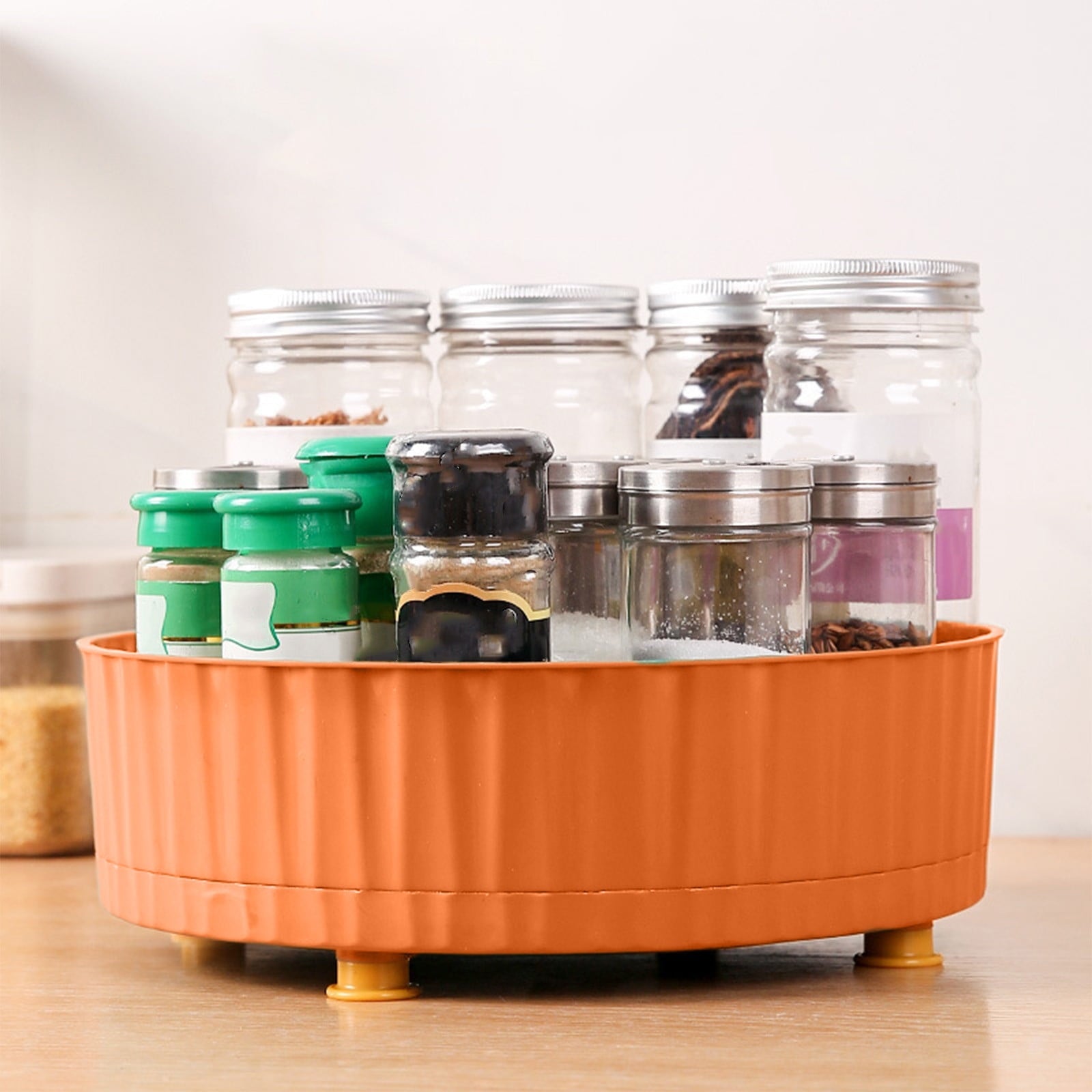 under $5 Makeup Perfume Organizer Tray 360 Degree Rotating Lazy Susan Skincare Lotion Organizer Spinning Cosmetics St... - Image 6