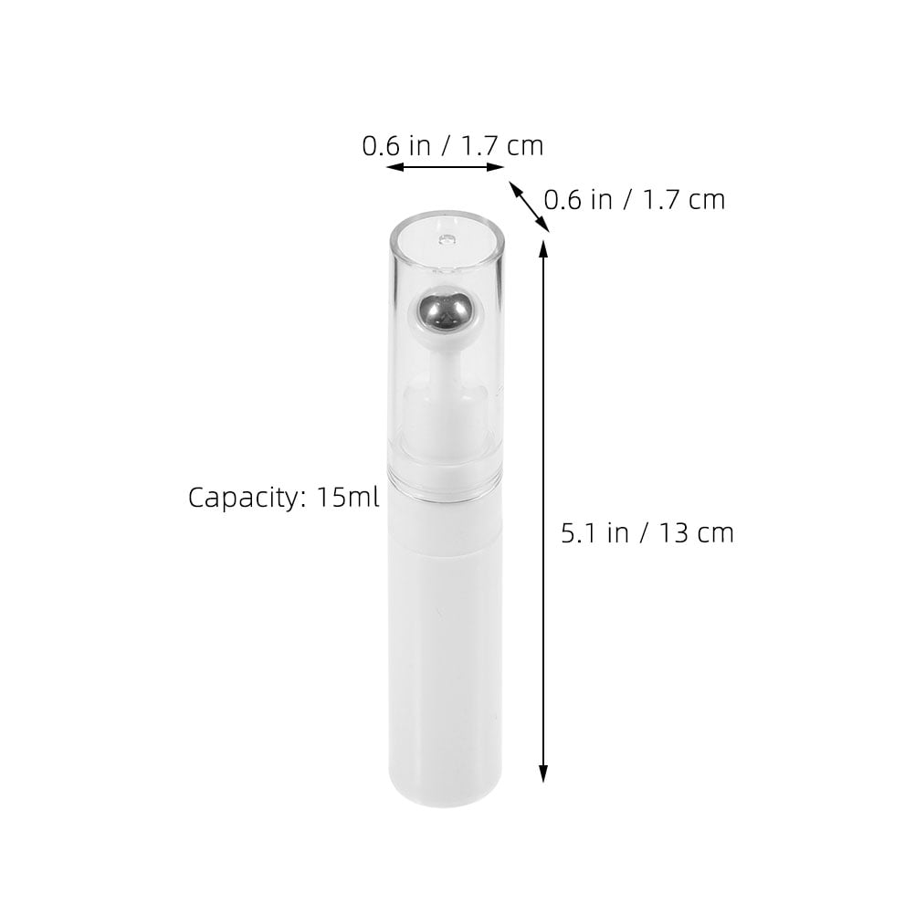 2Pcs Skincare Applicator Eye Cream Bottle Roller Acrylic .11X0.67X0.67in Ball Design - Image 2