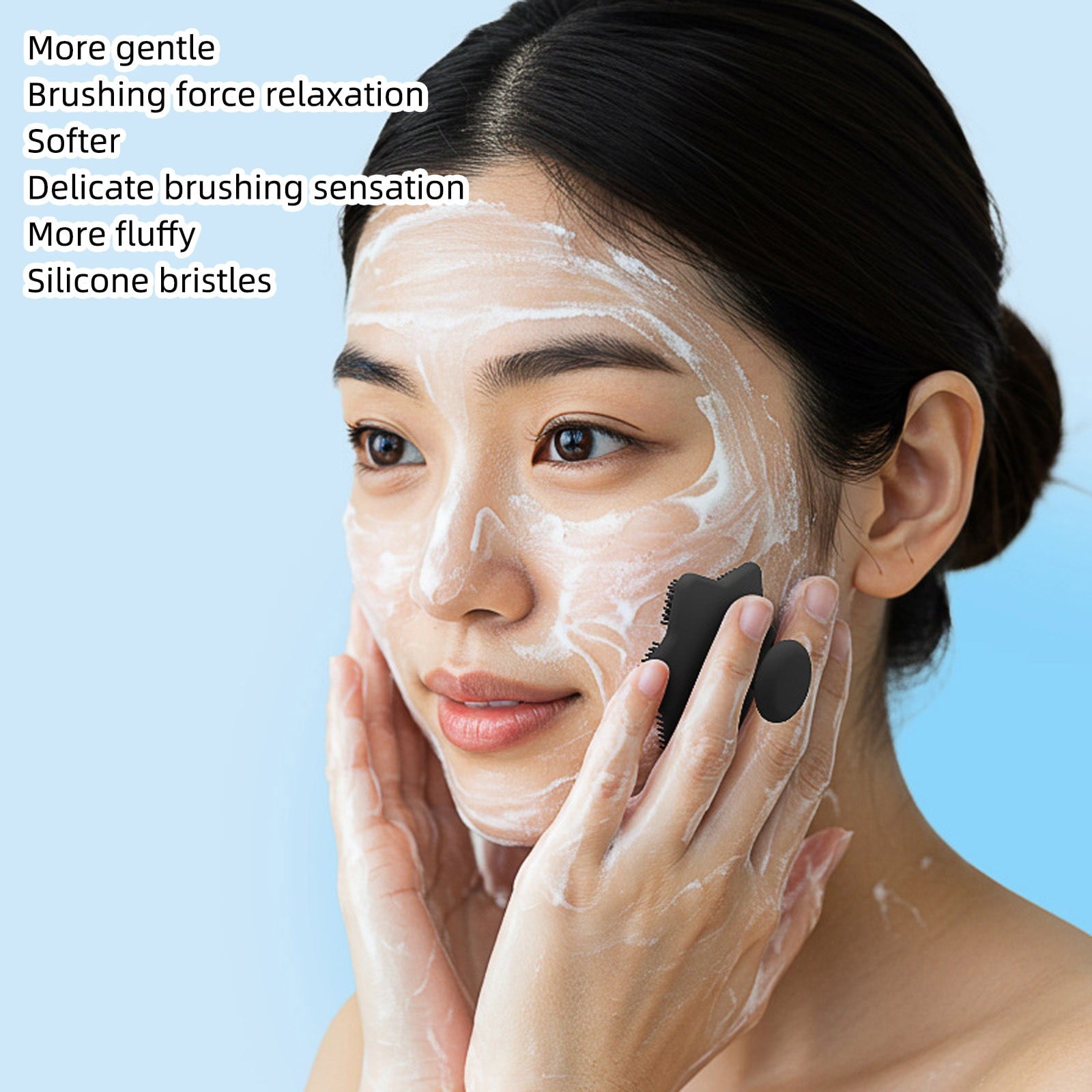 Beauty Tools Facial Exfoliator Deep Pore Cleansing Face Scrubber Gentle Exfoliation For All Skin Types Sudsing Action... - Image 4