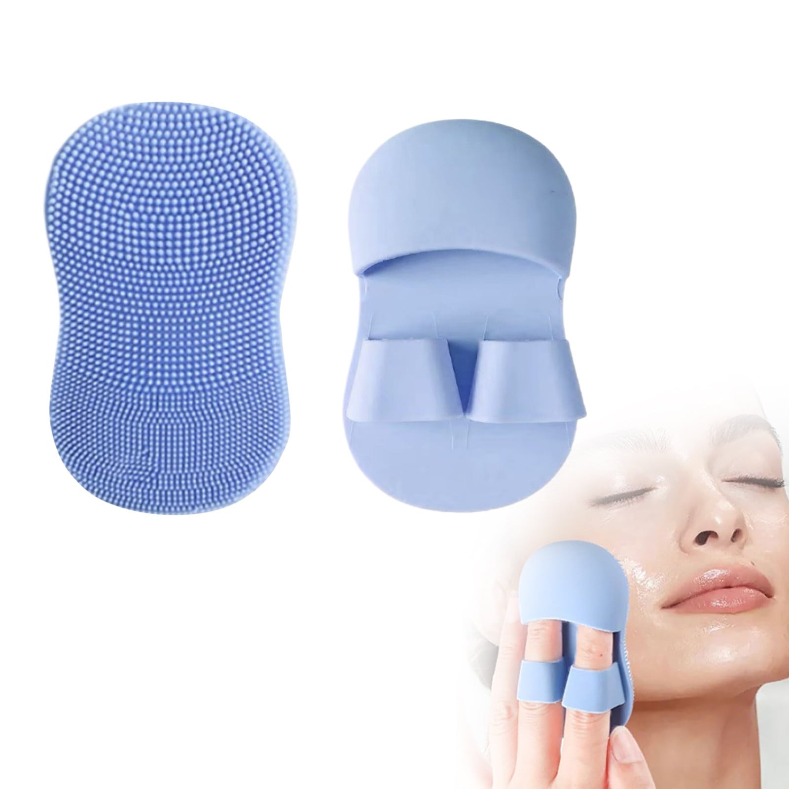 Beauty Tools Silicone Finger Facial Cleansing Brush Mini Soft Handheld Silicone Face Scrubber Exfoliator for Gentle C... - Image 2