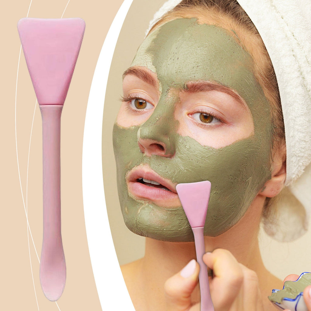 Silicone Applicator, Dual-Head with Scoop for Easy Mud Application, Two-in-One Facial Tool, Durable and Easy To Clean - Image 4