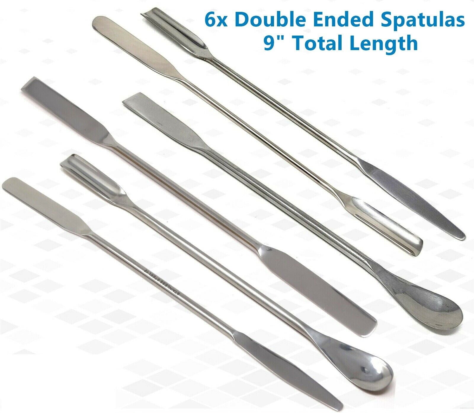 6 Pcs Makeup Spatulas Cosmetic Mask Spatulas for Mixing and Sampling Mask Sticks 9" Long Double Sided