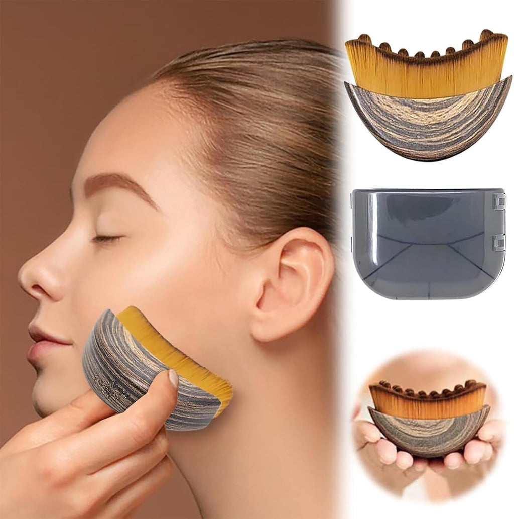 EP New Lymphatic Contour Face Brush, Dry Brushing Face Brush, Lymphatic Drainage Massager for Face, Chin & Jawline Sculpting, Ergonomically - Image 2