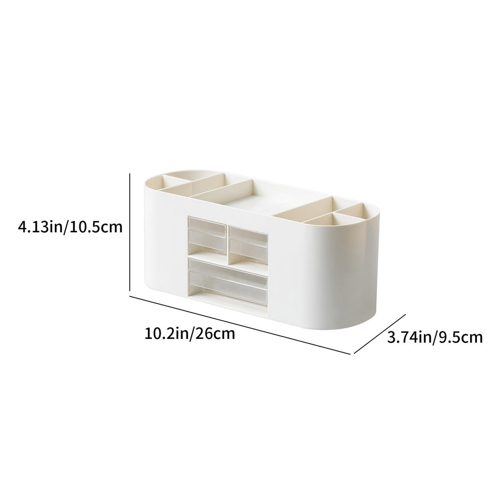 Desktop Storage Box Drawer Style Thickened Plastic Cosmetic Organizer Box for Makeup Skincare Jewelry Office Supplies... - Image 3