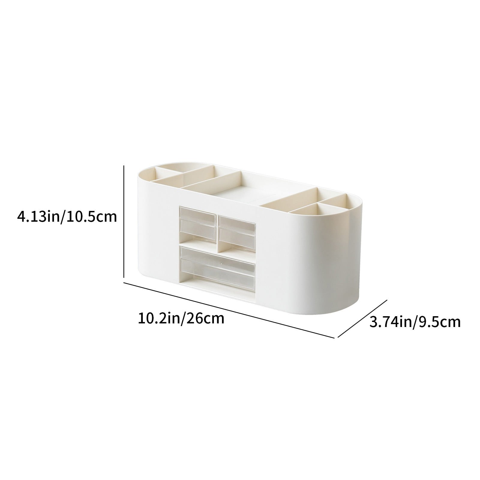Desktop Storage Box Drawer Style Thickened Plastic Cosmetic Organizer Box for Makeup Skincare Jewelry Office Supplies... - Image 3