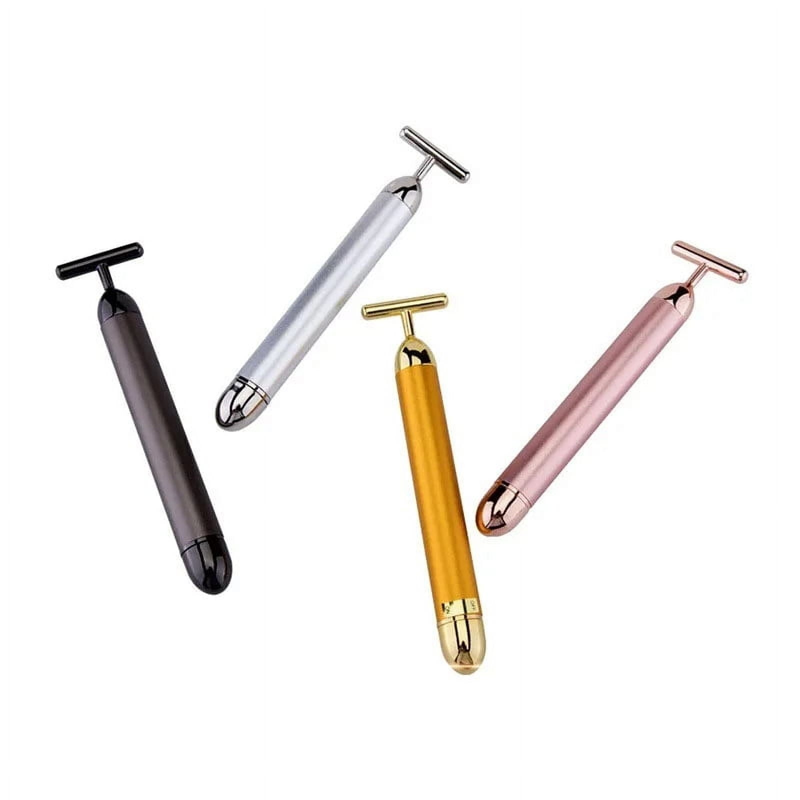 24K Gold T Beauty Roller Energy Roller Electric Face-lifting Facial Massage Beauty Tools Waterproof Vibrating Face Ca... - Image 4