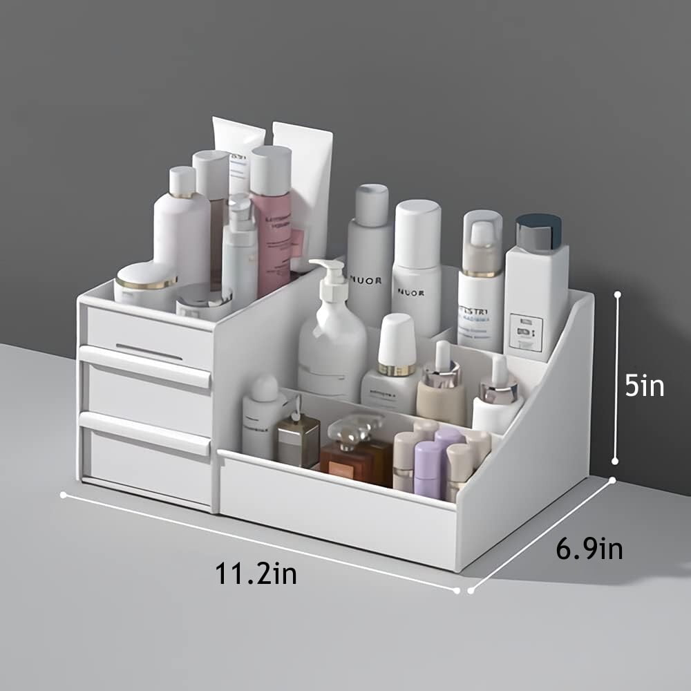 Makeup Organizer with Drawers, Cosmetic Storage for Dresser Vanity and Bathroom Countertop, Beauty Holder for Lipstic... - Image 2