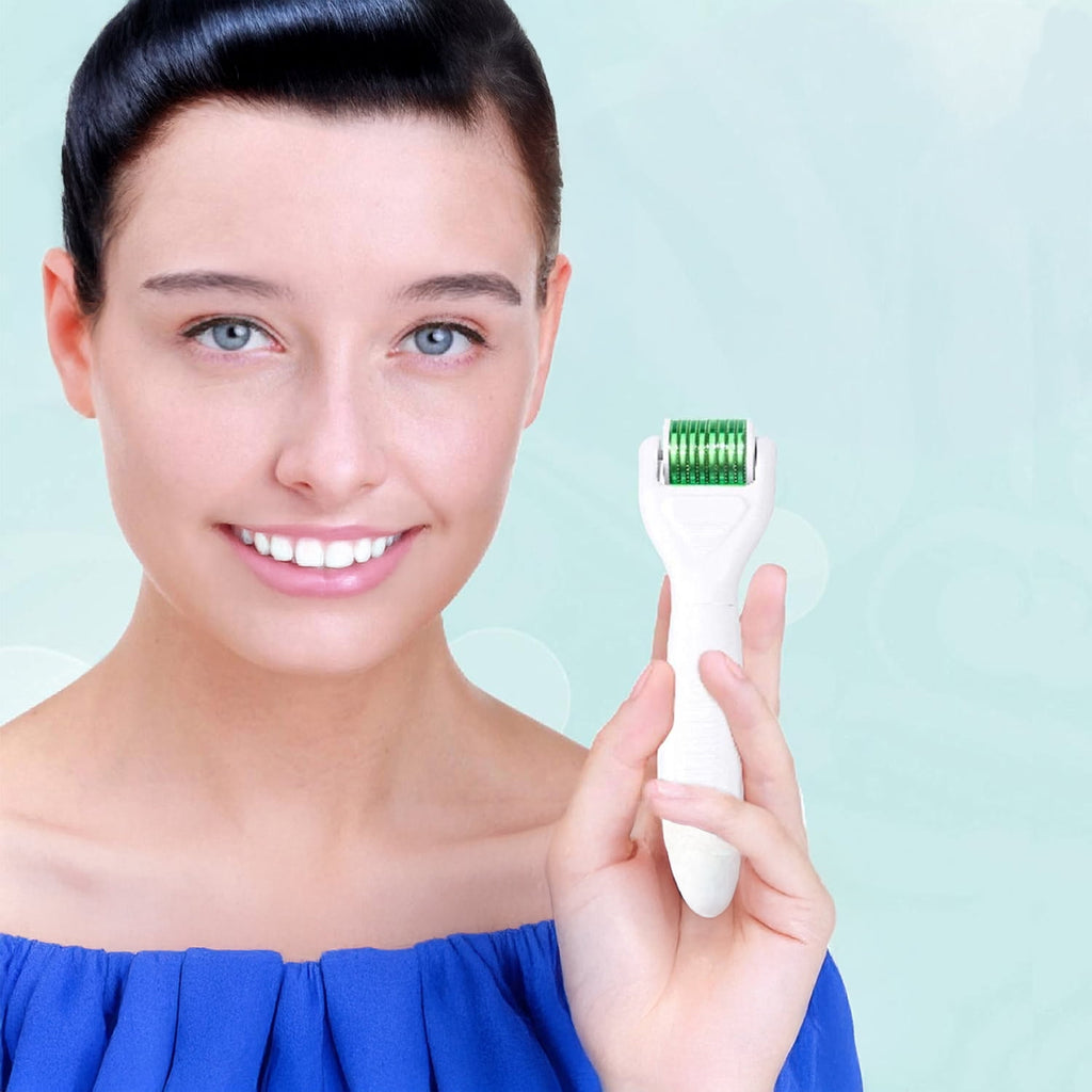 4 in 1 Derma Roller for Face and Body - Titanium Microneedling Roller Kit - 300/720 Needles 0.25mm,1200 Needle 0.3mm - Image 4