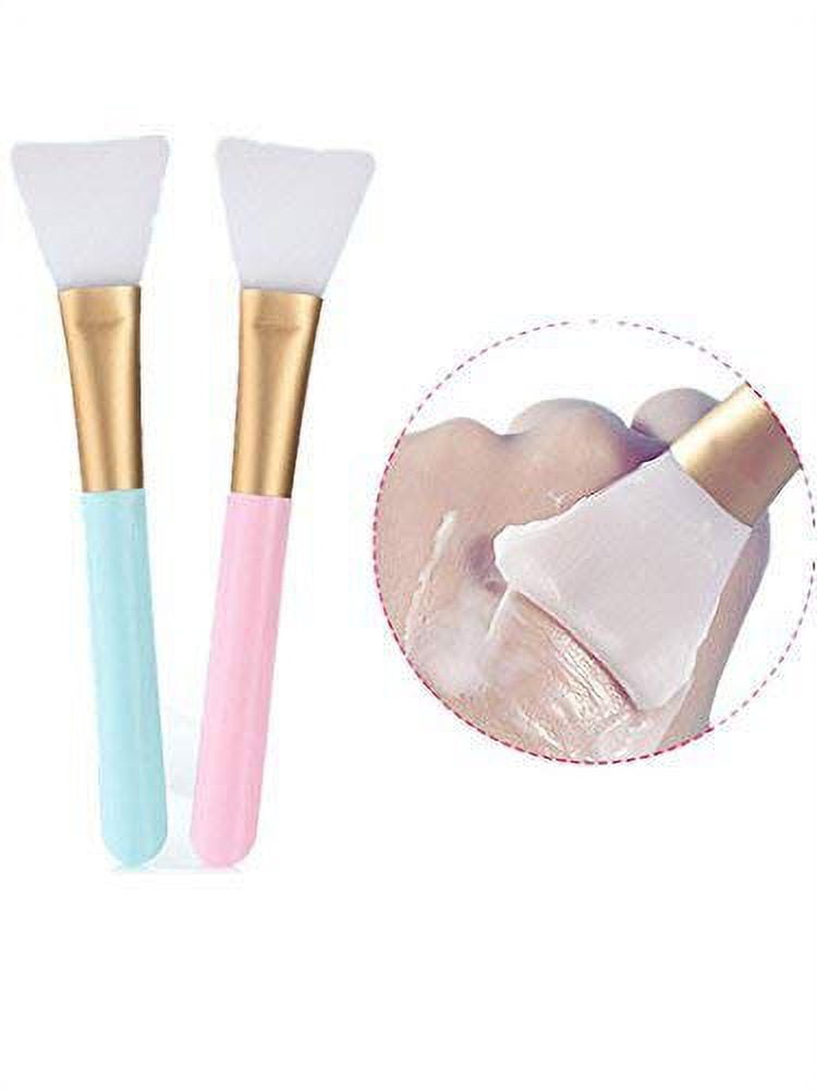 2 PCS Face Mask Beauty Tool Soft Silicone Facial Mud Mask, Brush Hairless Body Lotion And Butter Applicator - Image 6
