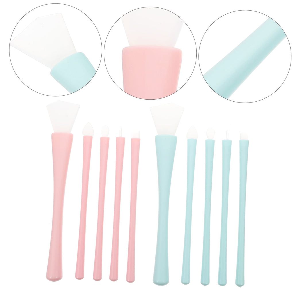 LULULION 2Sets Lip Liner Brush Eyeliner Applicator Silicone Brush for Home Use - Image 3