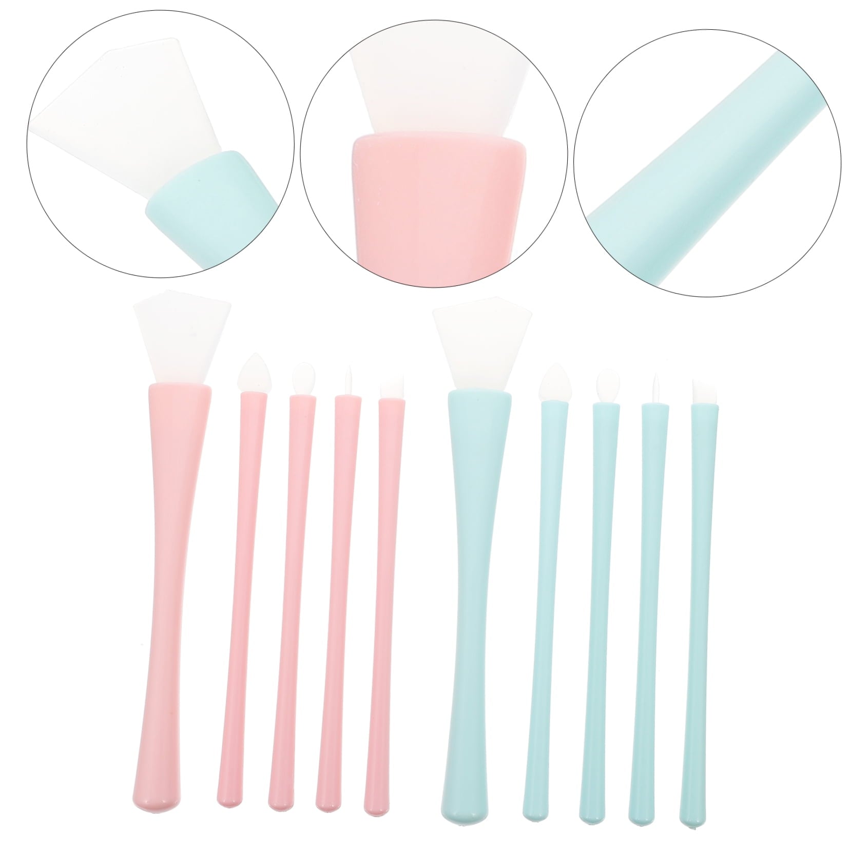 LULULION 2Sets Lip Liner Brush Eyeliner Applicator Silicone Brush for Home Use - Image 3