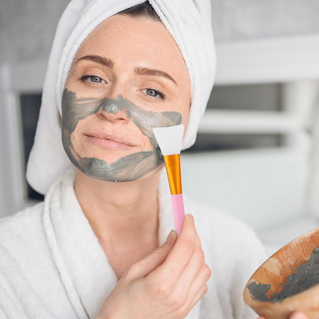 4 PCS Face Mask Applicator Tool, Silicone Flexible Face Mask Spatula, Exfoliating Facial Brush for Facial Mud, Clay M... - Image 6