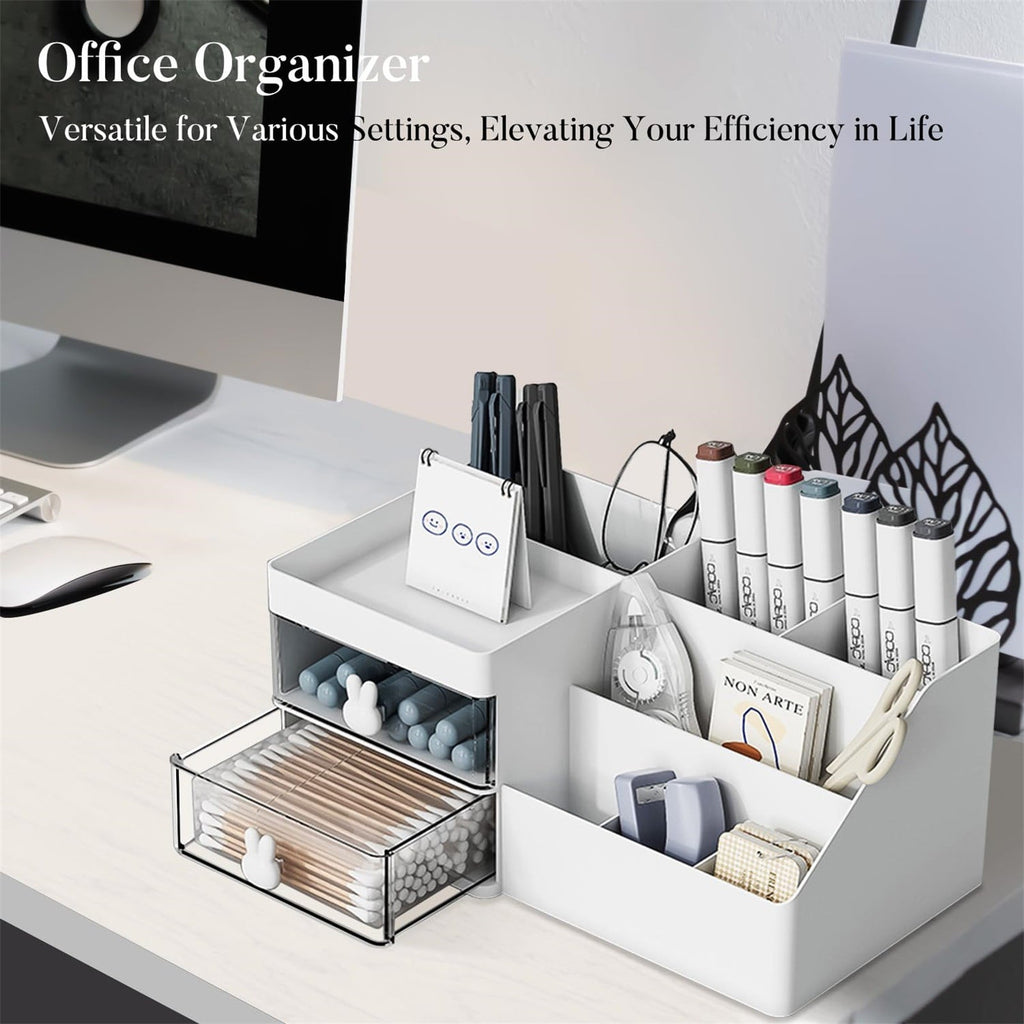 Makeup Organizer, Skin Care Organizers and Storage Box with Drawers for Vanity, Bathroom Countertop Holder for Lipsti... - Image 4