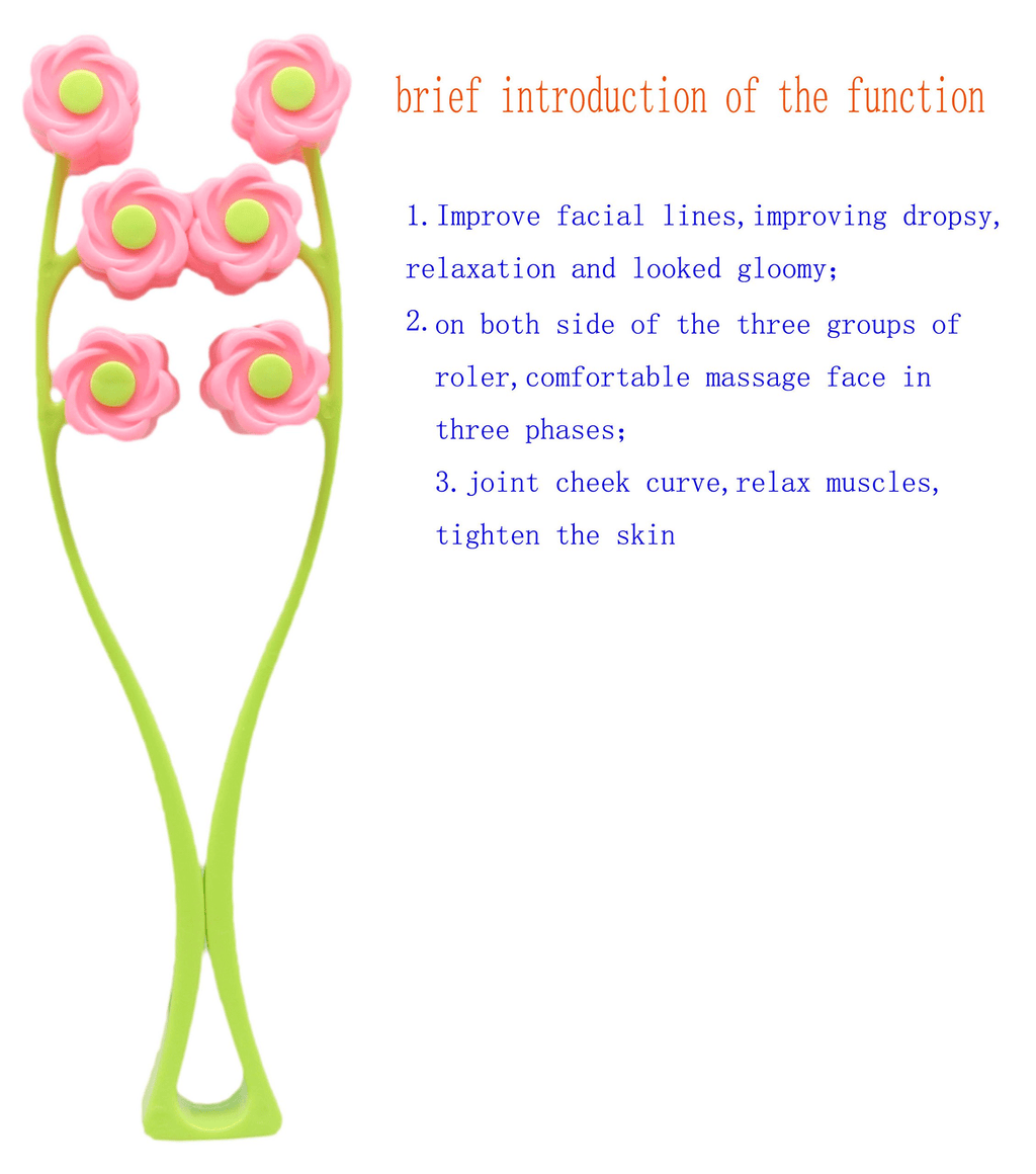 Face Massager,SinLoon Facial Massage, Flower Type Massage Roller for V Face Pull Tight Firming, Beauty Tool - Image 2