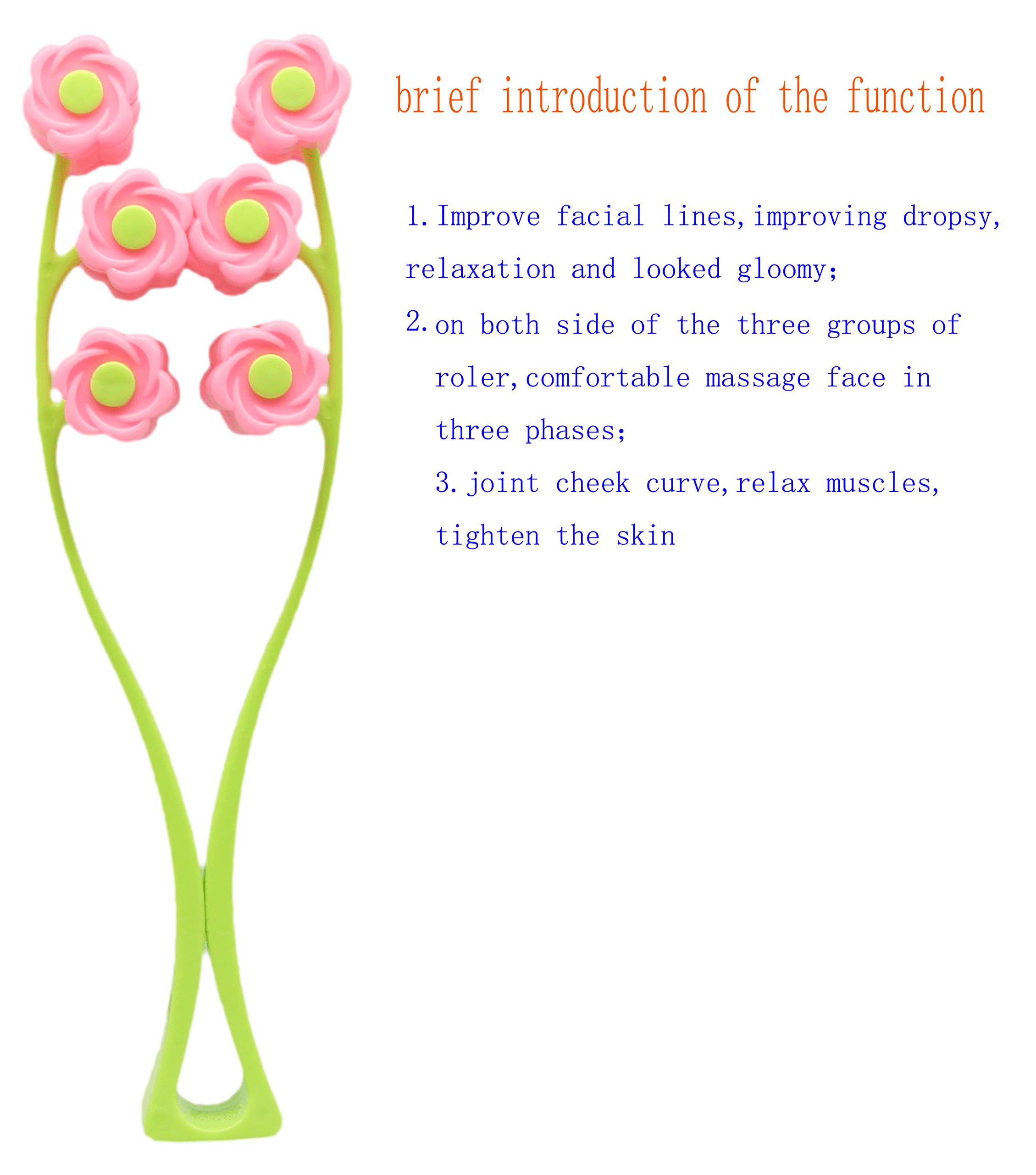 Face Massager,SinLoon Facial Massage, Flower Type Massage Roller for V Face Pull Tight Firming, Beauty Tool - Image 2