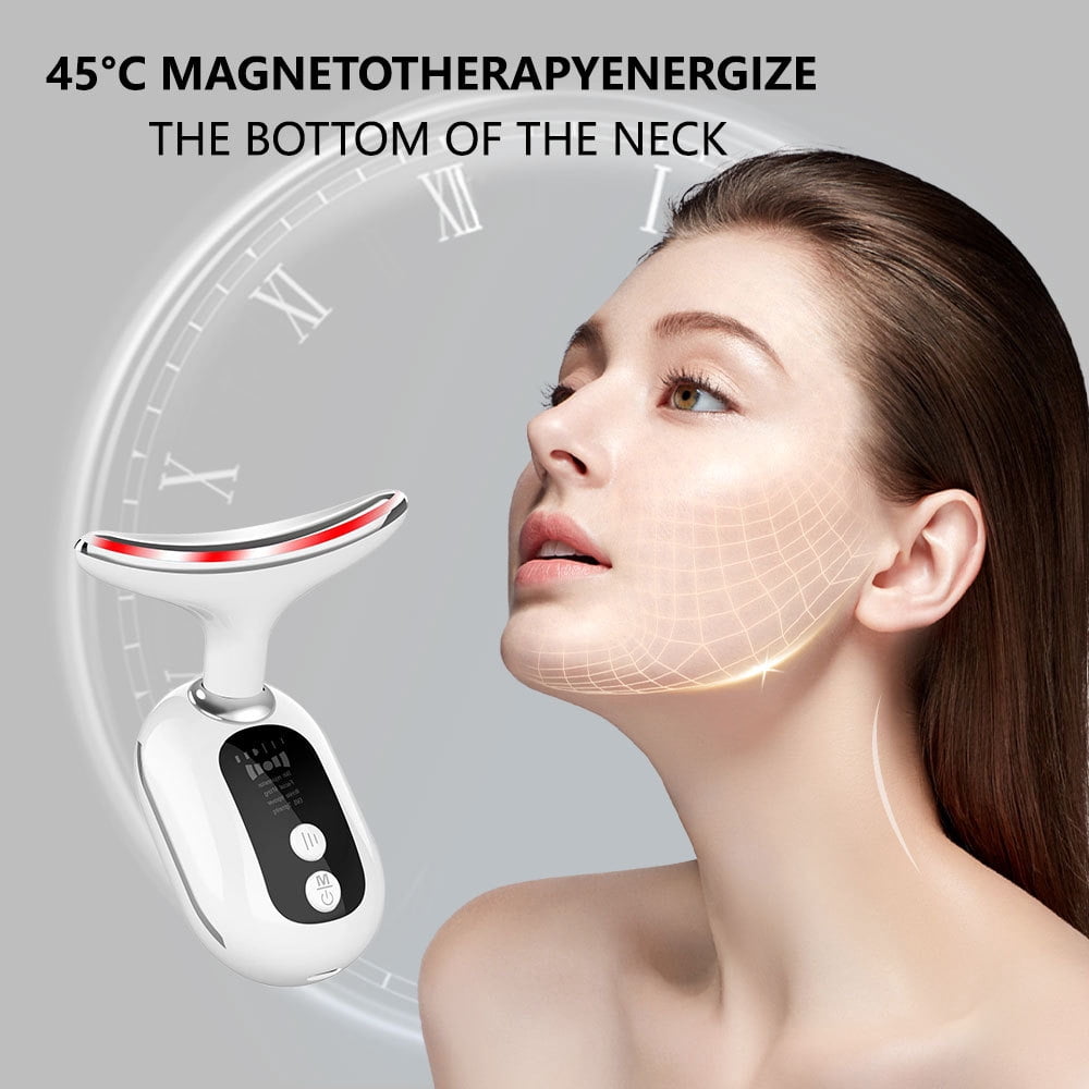 Face and Neck Massager for Skin Care with 3 Different LED Light Patterns, Compact & Lightweight Easy to Carry Easy to... - Image 4