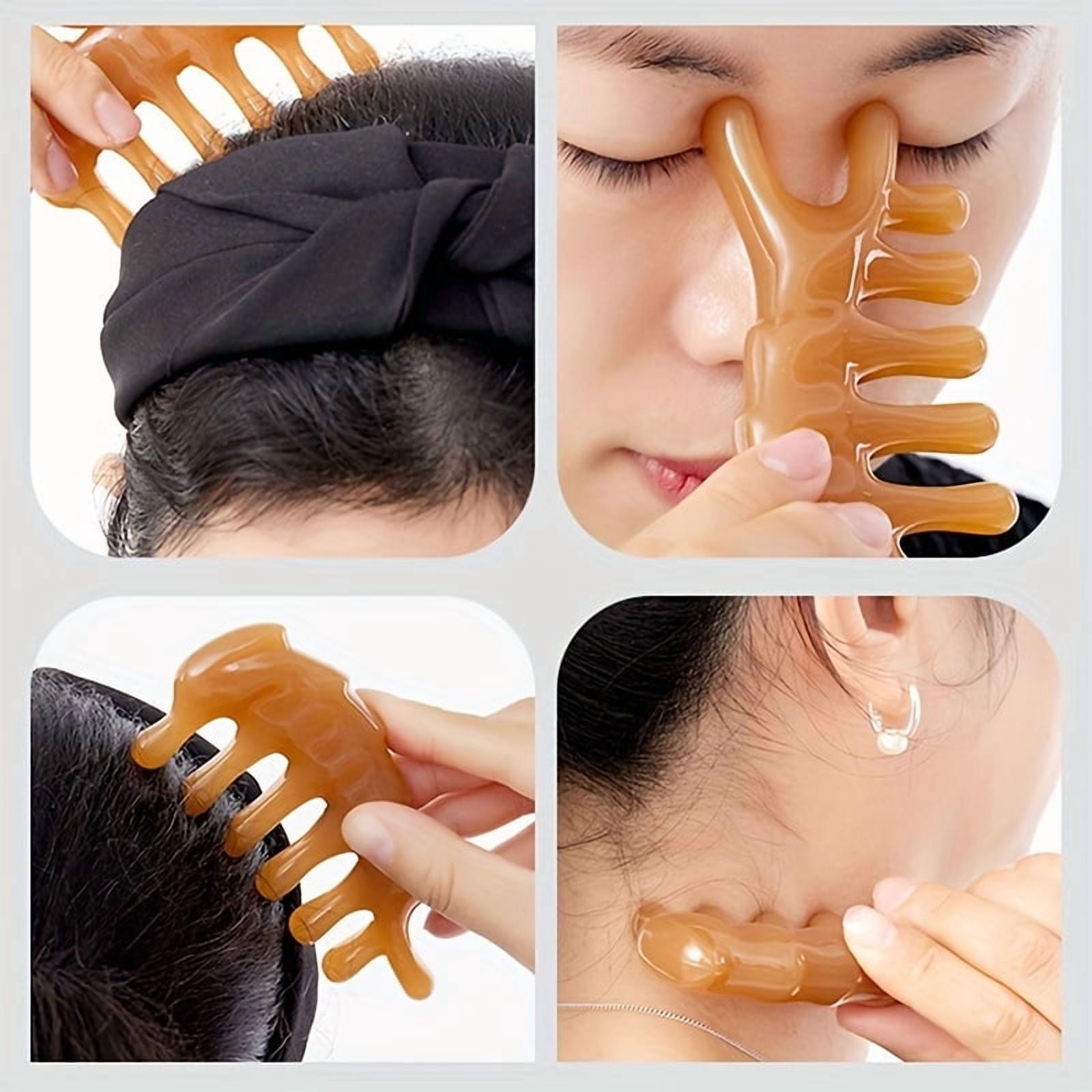 3Pcs Guasha Massage Tool Guasha Board for SPA Acupuncture Therapy Trigger Point Treatment Gua Sha Scraping Massage Tool for Trigger Point Fa - Image 3