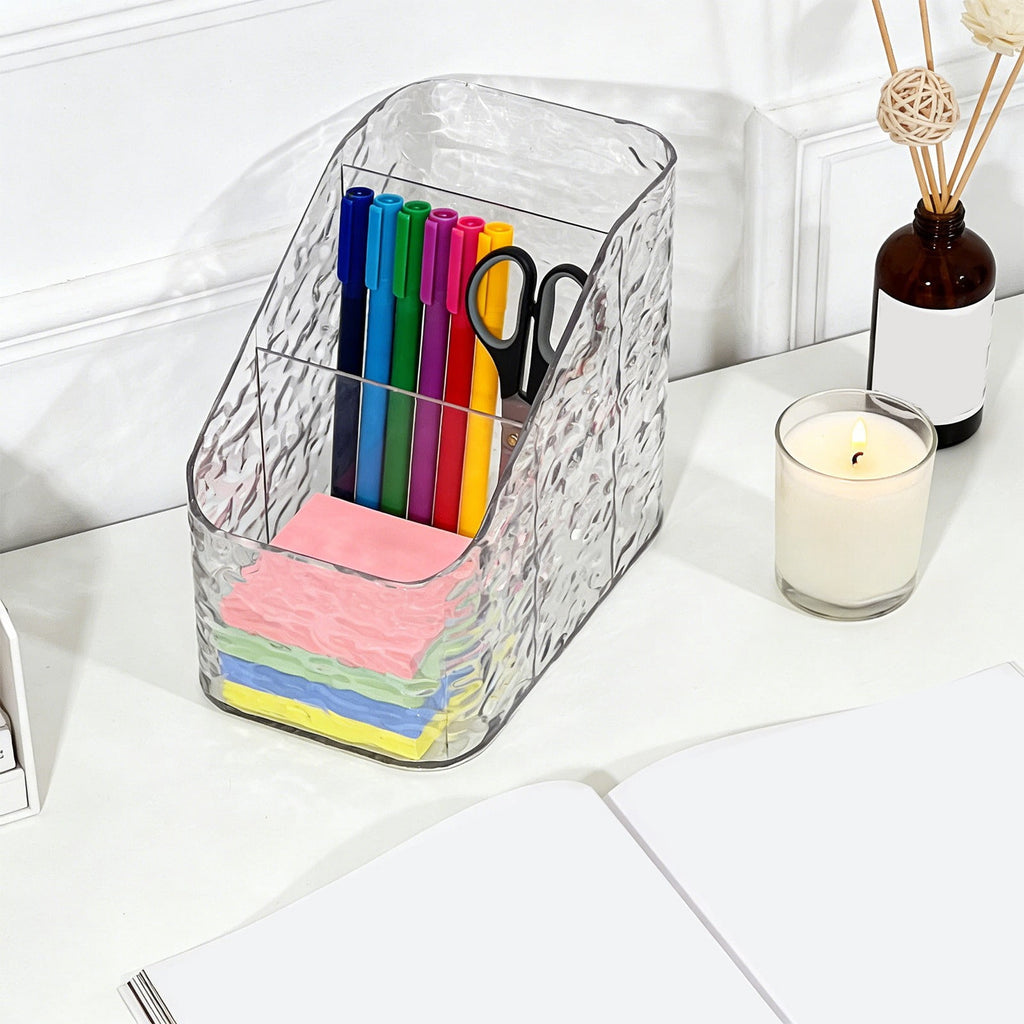 Shipiny Glacier Grain Desktop Storage Box, Lipstick Nail Polish Organizer, Cosmetics Lip Gloss Storage Rack, Small Makeup Skincare Desktop S - Image 4