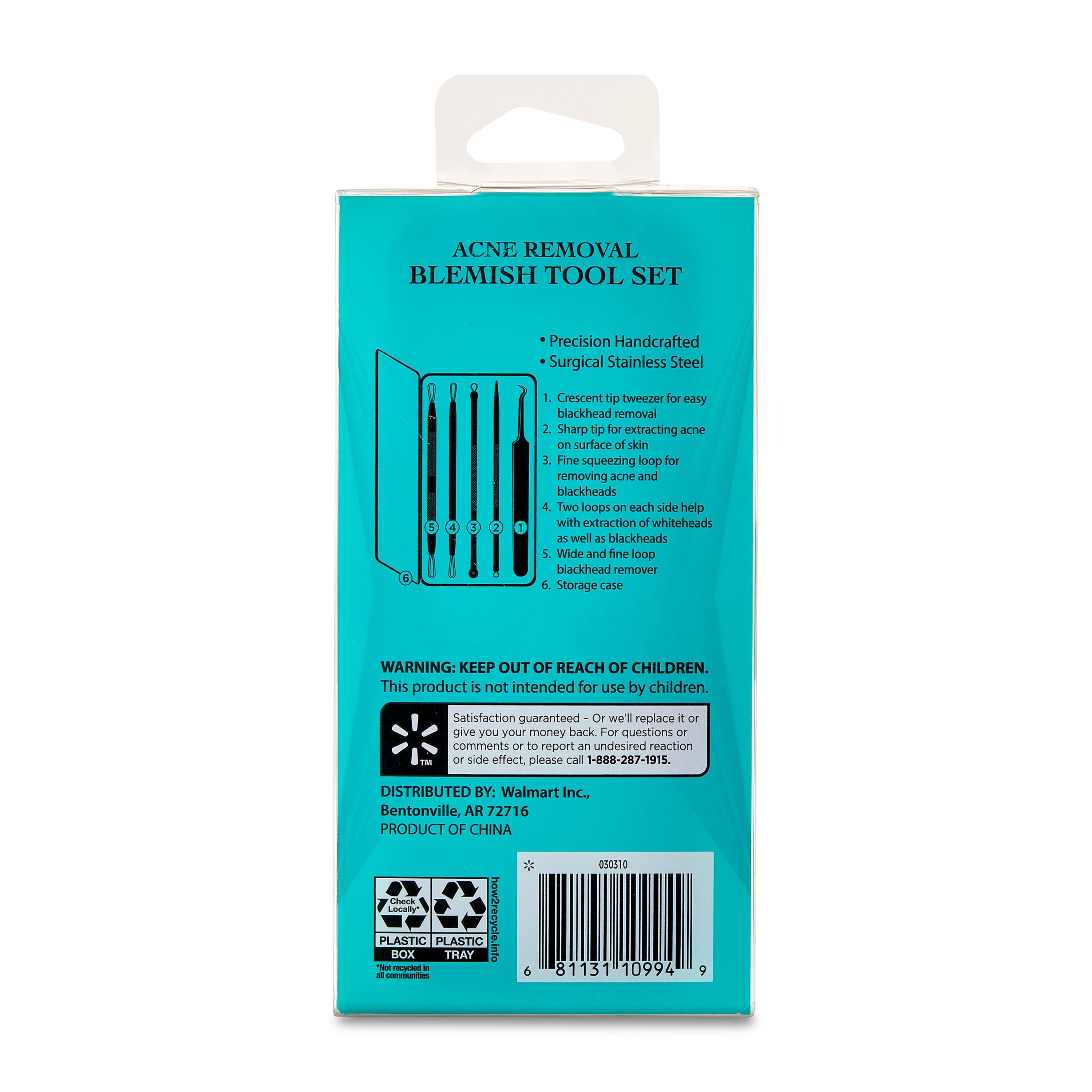 Metal Acne-Removal Blemish Tool Set, 5 Pieces - Image 6